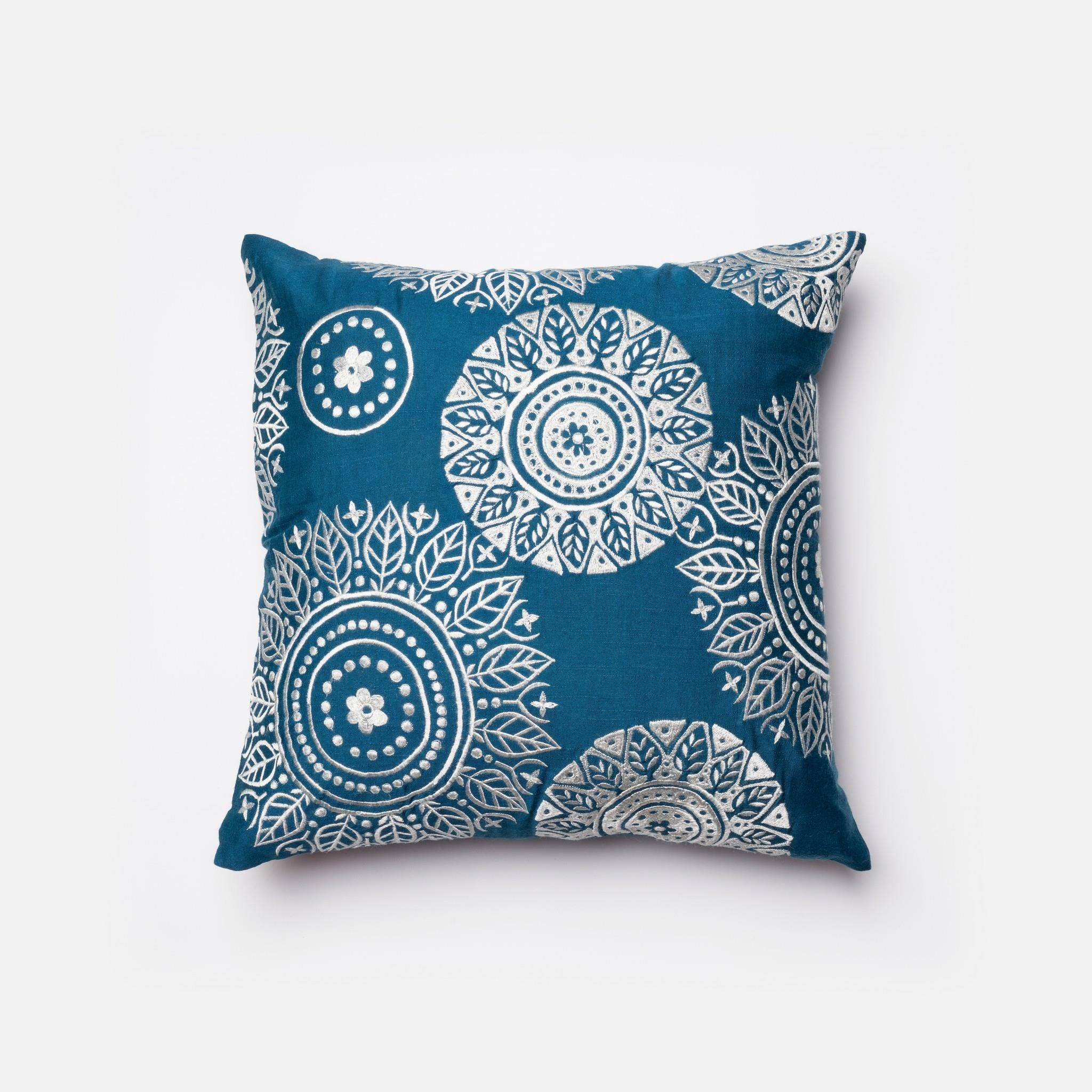 PILLOWS - BLUE / IVORY - 18" X 18" Cover Only - Image 0