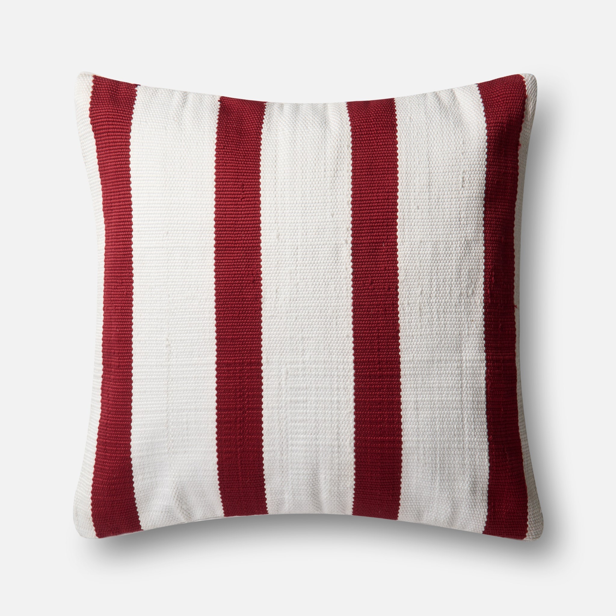 PILLOWS - RED / IVORY - 22" X 22" Cover w/Down - Image 0