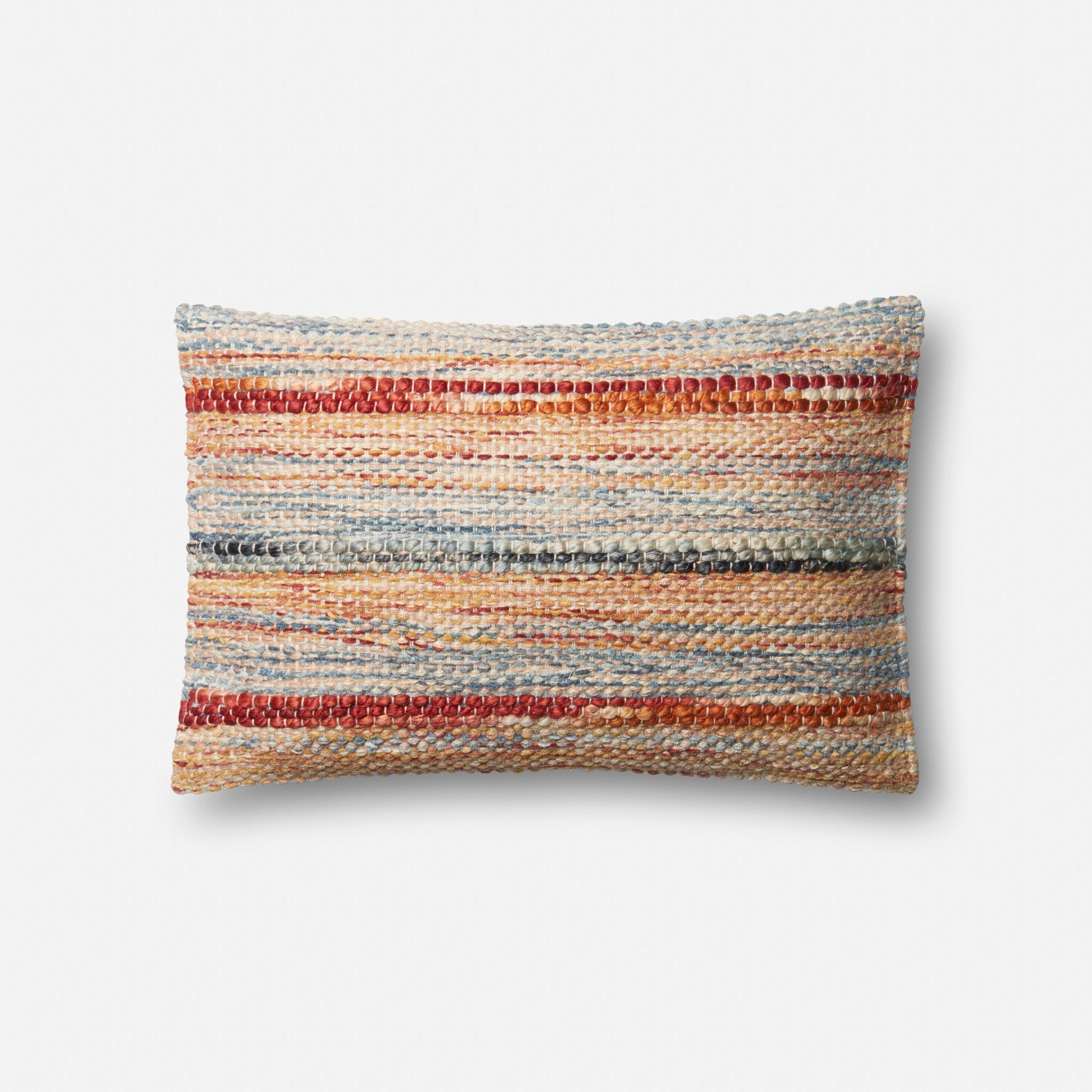 PILLOWS - RUST / MULTI - 13" X 21" Cover w/Down - Image 0
