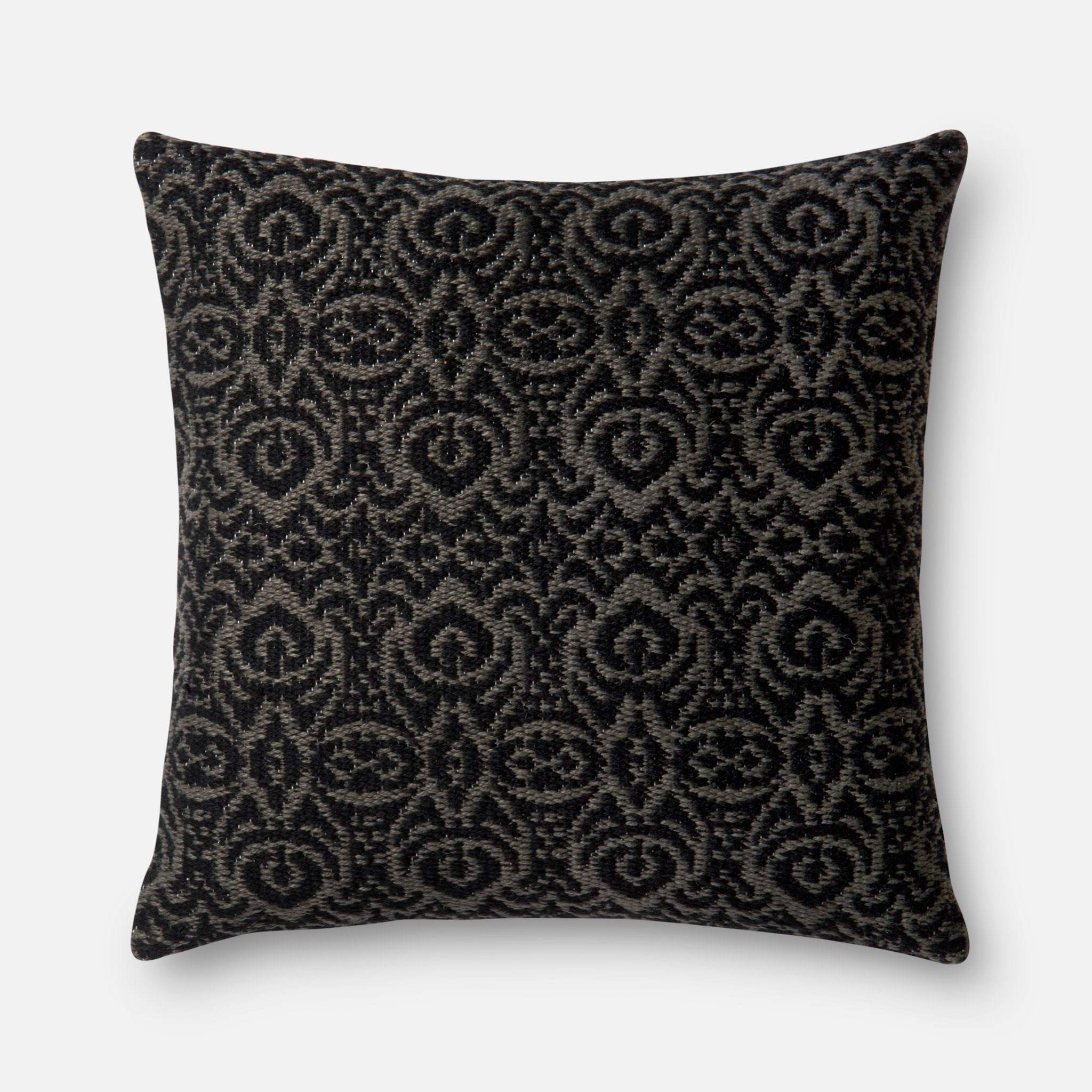 Loloi Pillows P0500 Black / Grey 22" x 22" Cover w/Poly - Image 0