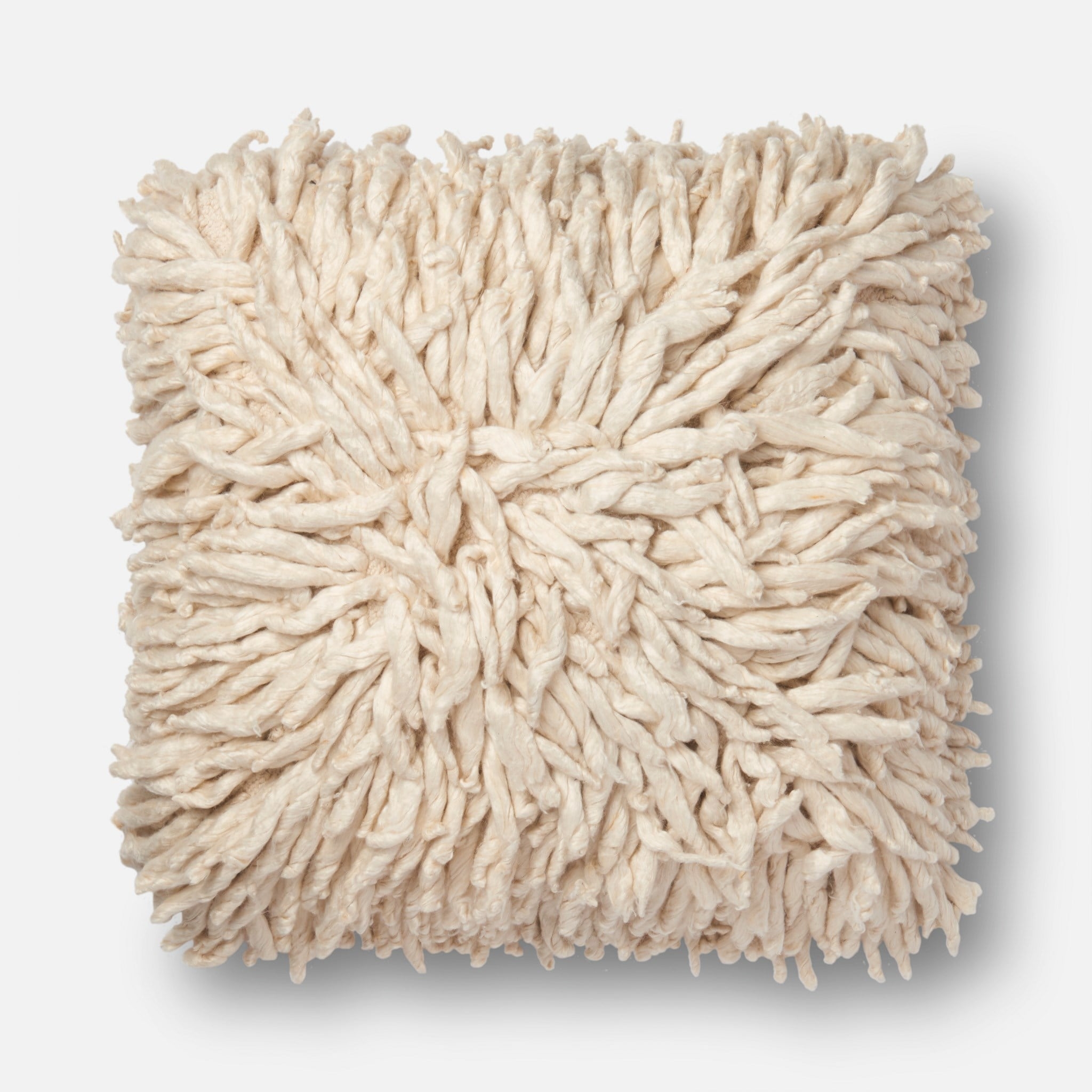 Loloi Pillows Cream 22" x 22" Cover w/Poly - Image 0