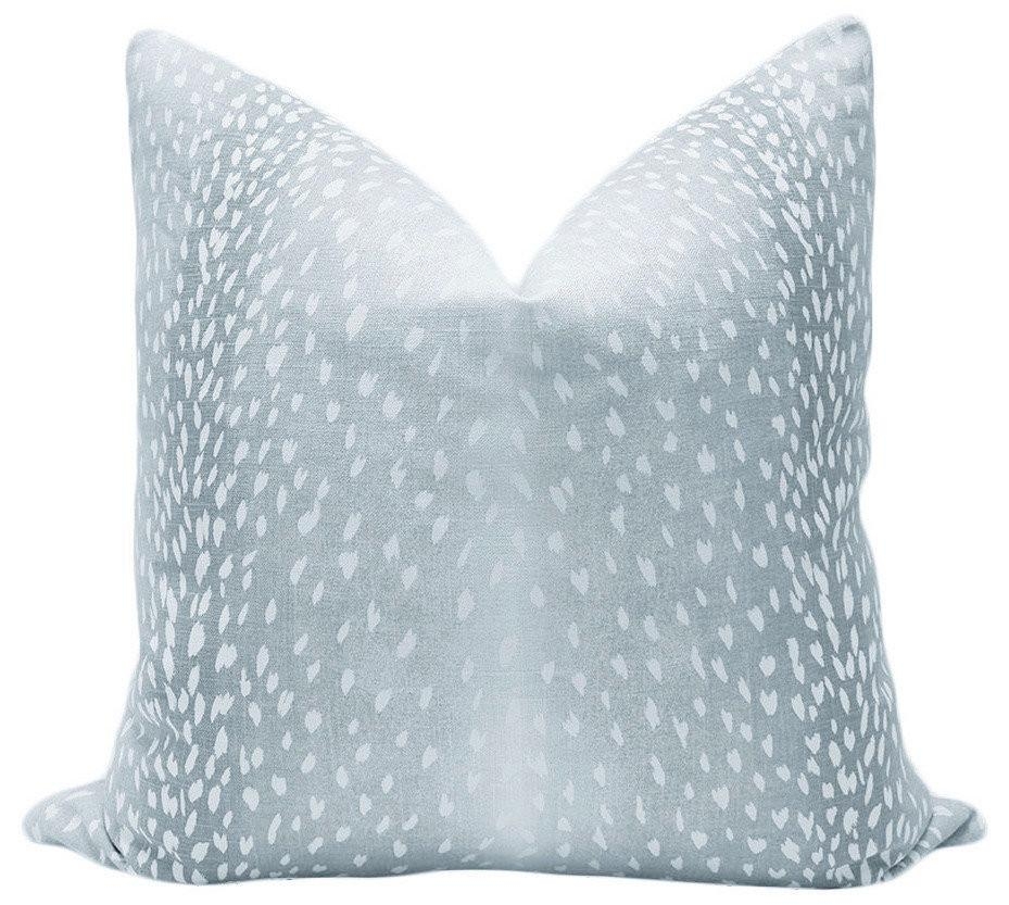 ANTELOPE LINEN PRINT // SPA BLUE - XL LUMBAR 14" X 48" - Image 0