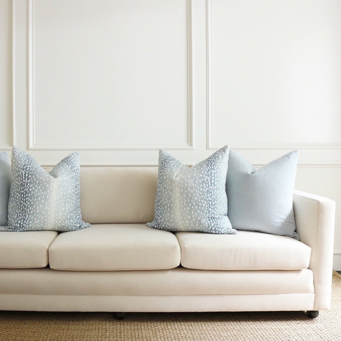 ANTELOPE LINEN PRINT // SPA BLUE - XL LUMBAR 14" X 48" - Image 2