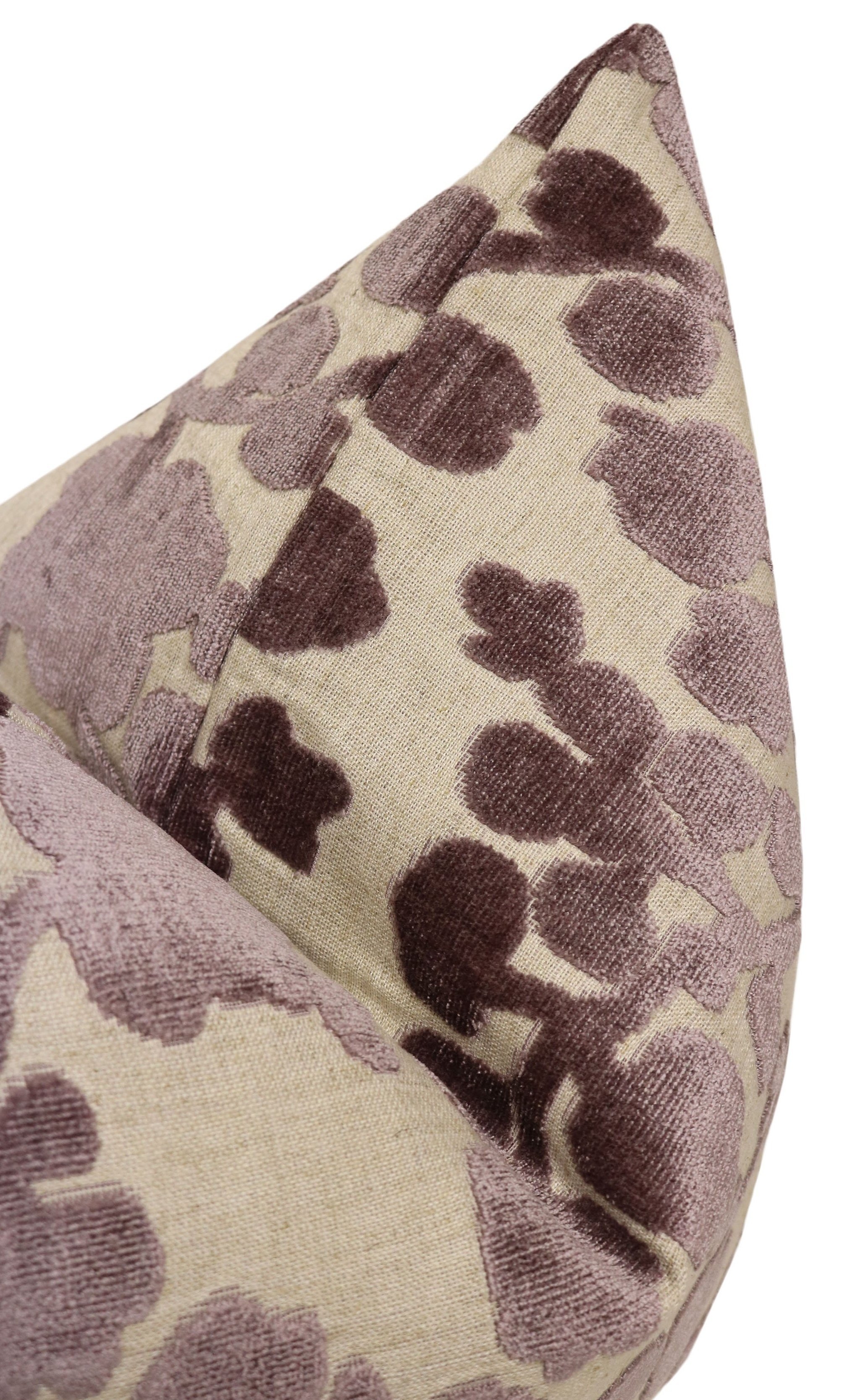 BLOSSOM CUT VELVET // SMOKEY AMETHYST - 15" X 22" - Image 5