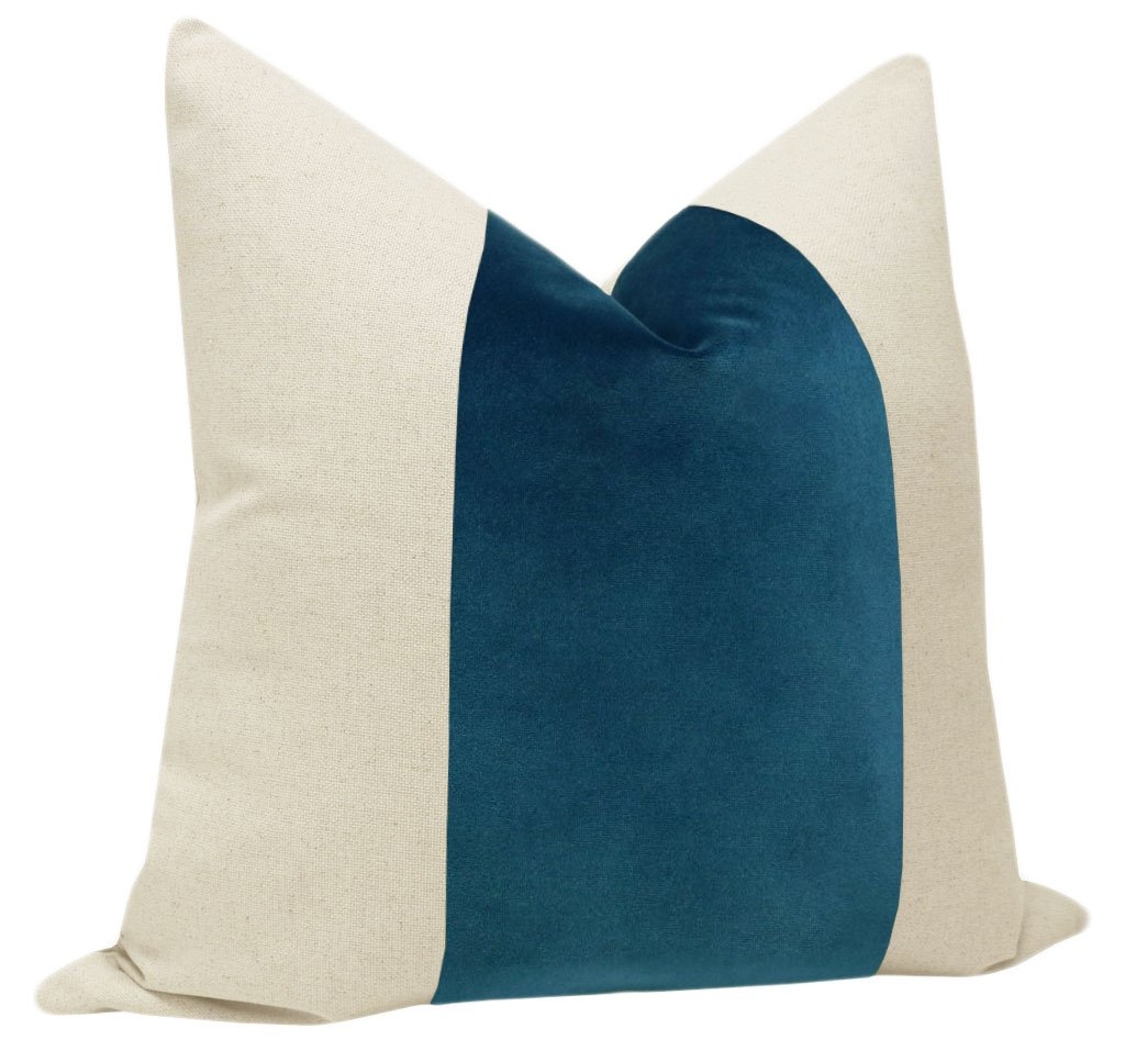 PANEL :: SIGNATURE VELVET // BALTIC BLUE - 14" X 30" - Image 1