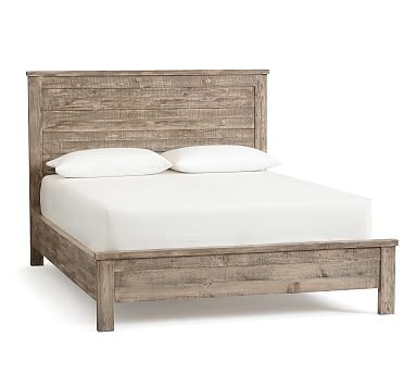 Paulsen Reclaimed Wood Bed, King, Cinder Gray - Image 1