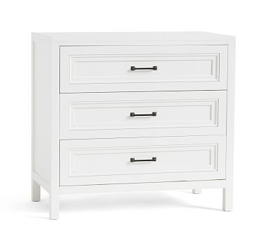 Sussex 3-Drawer Dresser, Bright White - Image 0