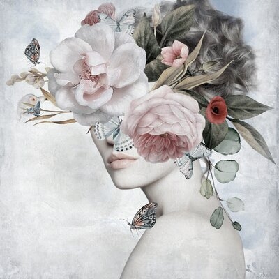 Dreamy Flower Crown - Wrapped Canvas Print - Image 0