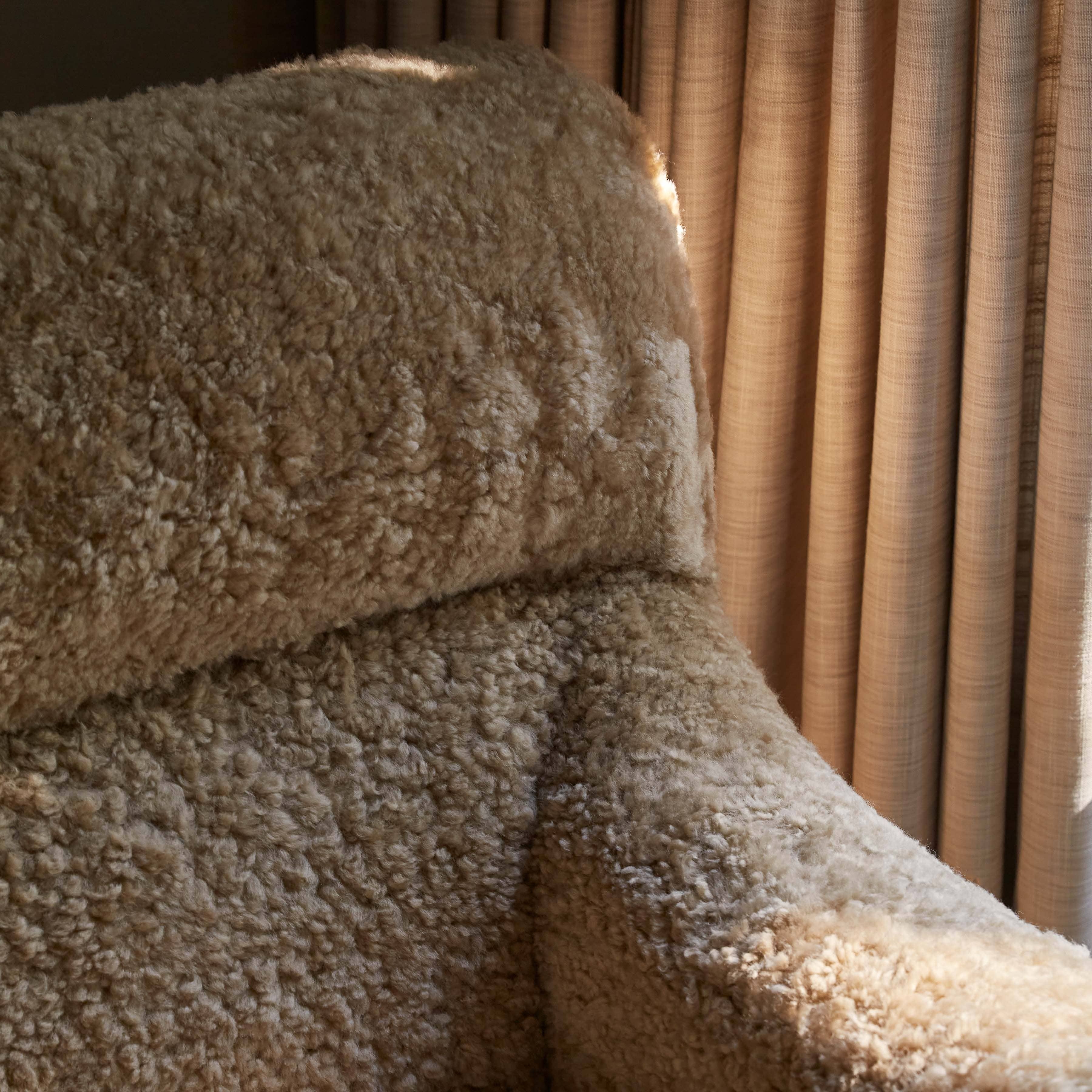 The Citizenry Vale Shearling Armchair | Cream - Image 7