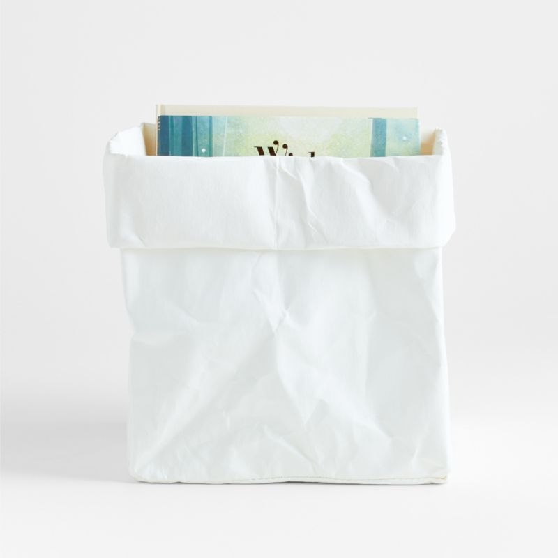 Blaine Grey Washable Paper Cube Bin - Image 9