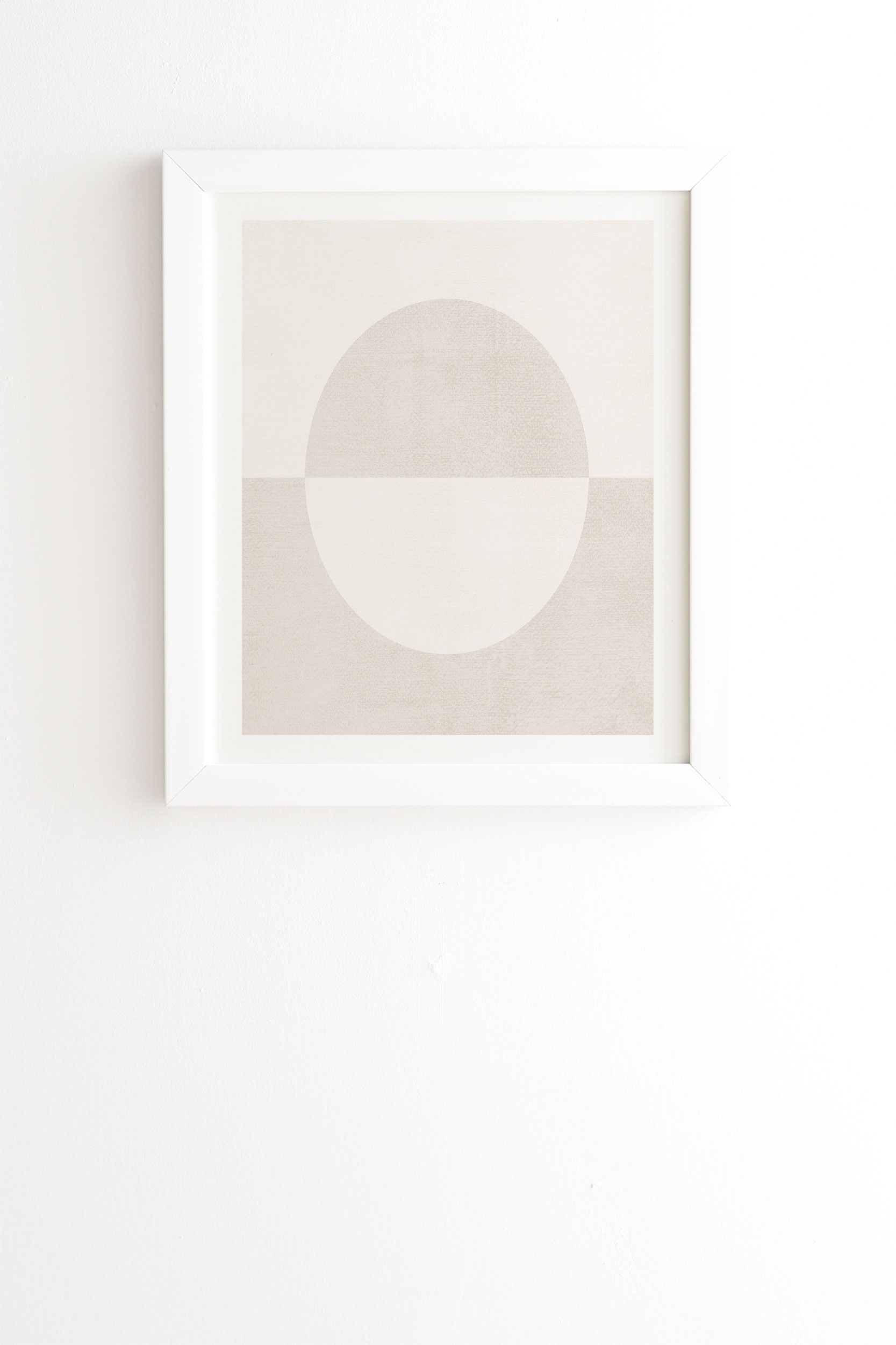 Round by almostmakesperfect - Framed Wall Art Basic White 19" x 22.4" - Image 0