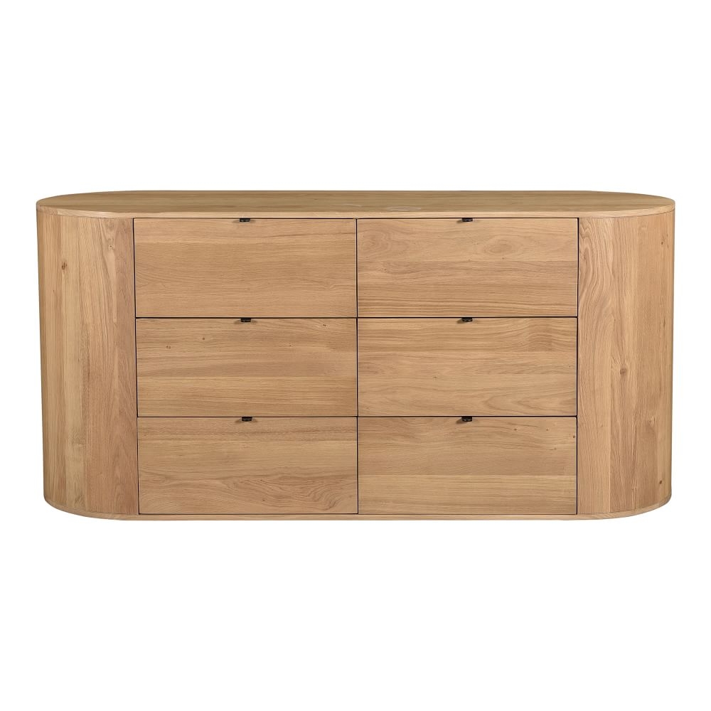 Modern (66") Round Dresser ,Solid Oak - Image 0