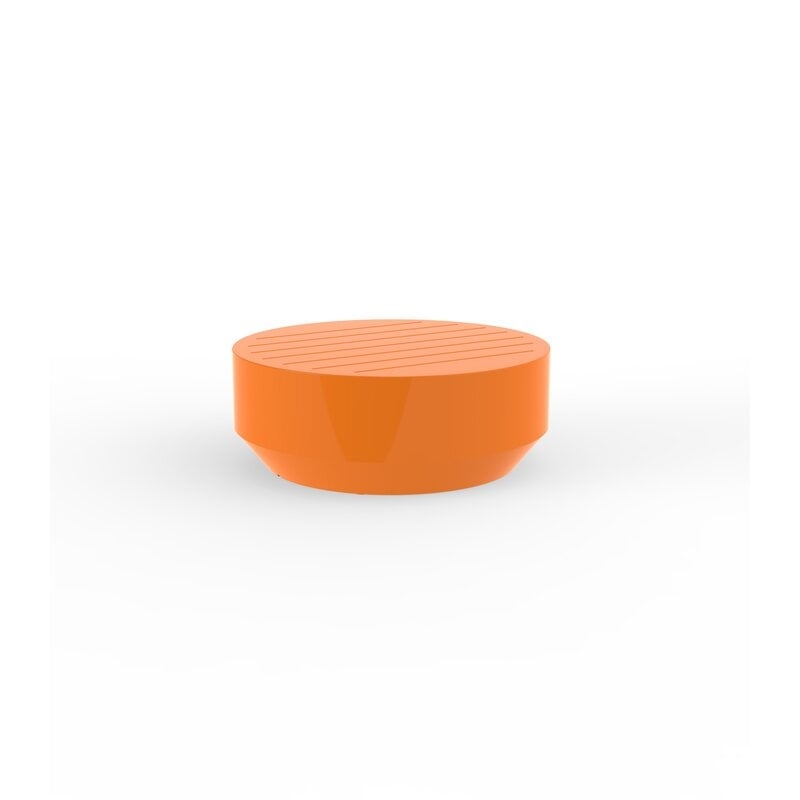Vondom Vela Plastic Coffee Table Color: Orange, Table Size: 31.5" Diameter x 11.75" H - Image 0