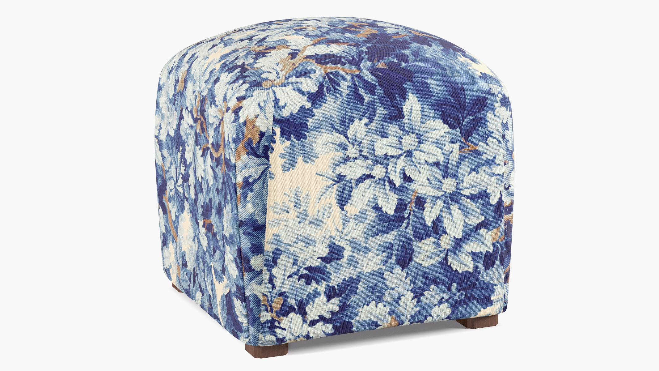 Deco Ottoman, Limoges Bois De Chene - Image 1