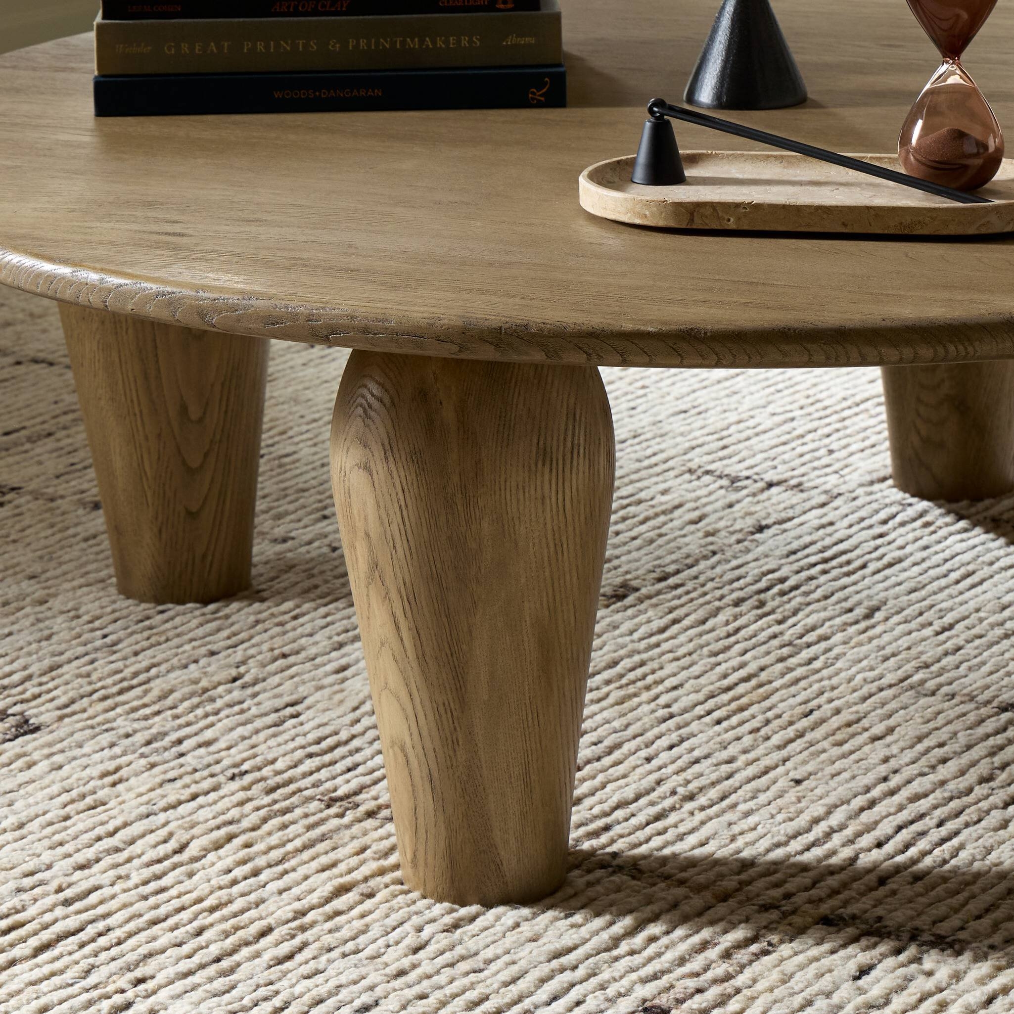 Maricopa Large Coffee Table - Worn Oak - Image 7