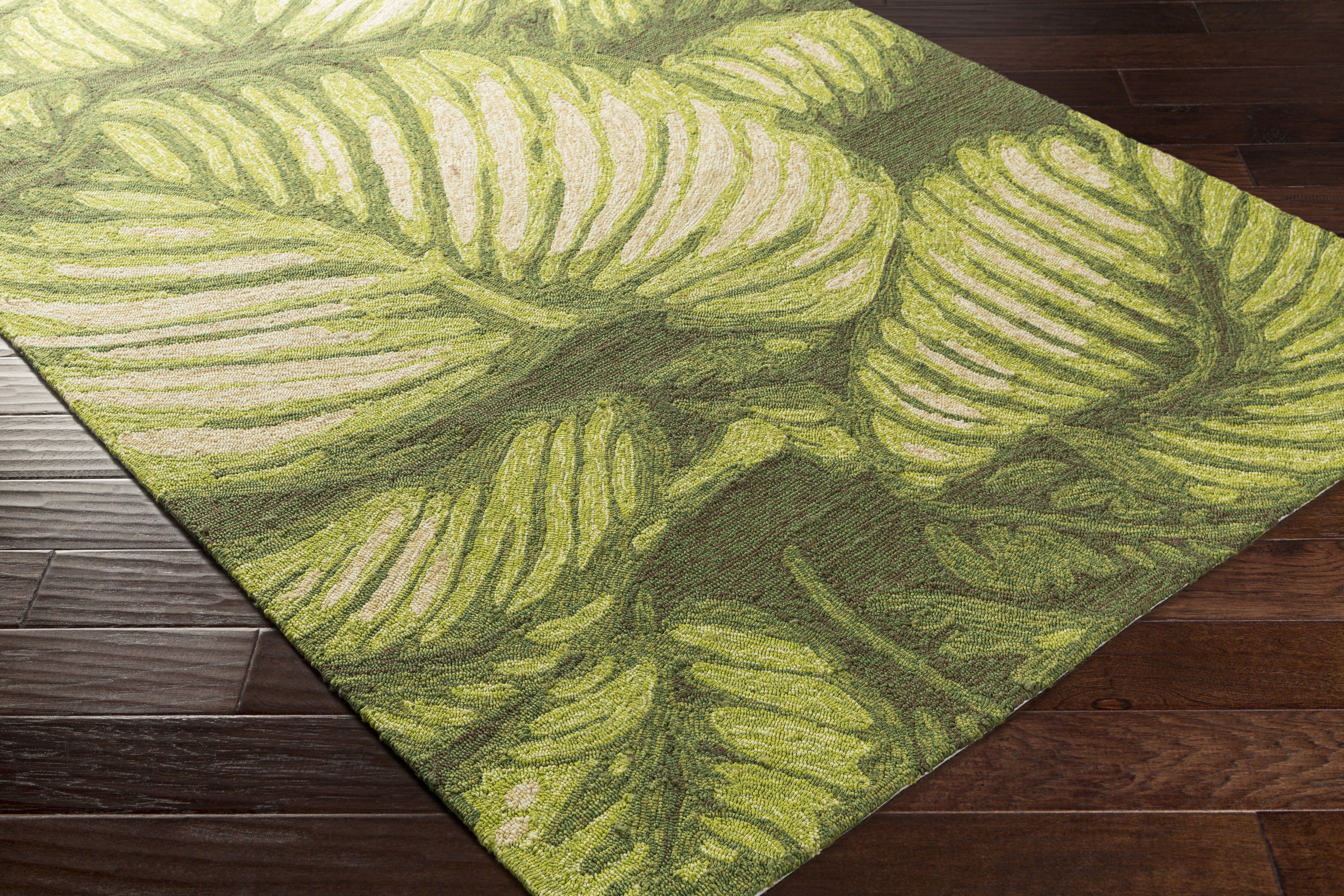 Rain Green Outdoor 3' x 5' Handmade Rug - Image 3