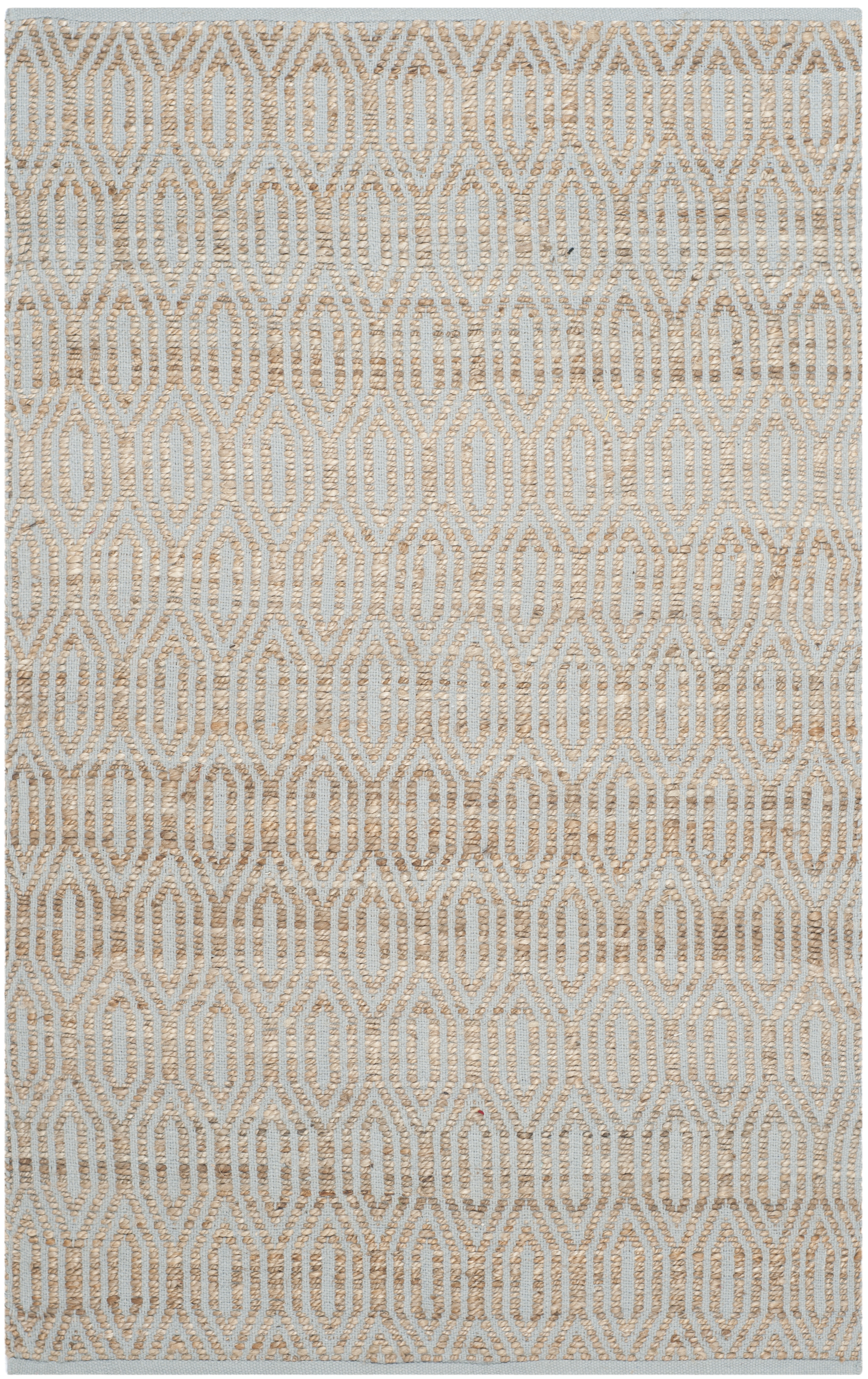 Arlo Home Hand Woven Area Rug, CAP822J, Silver/Natural,  4' X 6' - Image 0