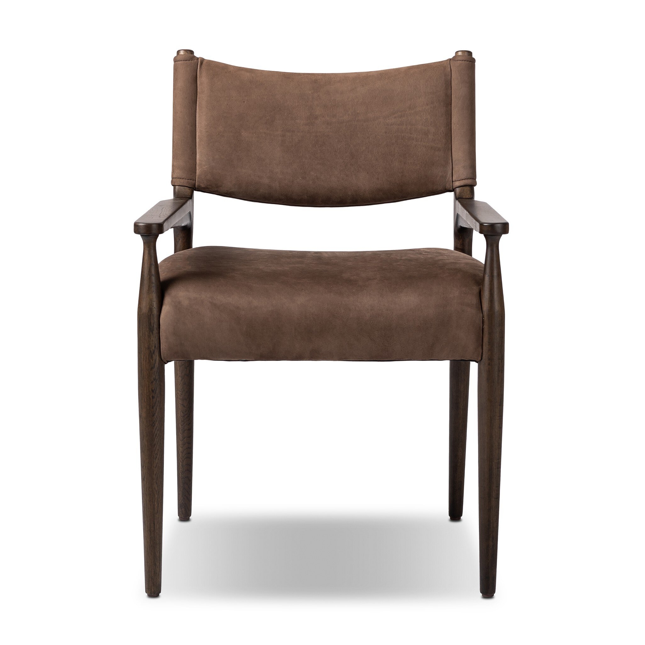 Jayla Dining Armchair - Nubuck Cigar - Image 0
