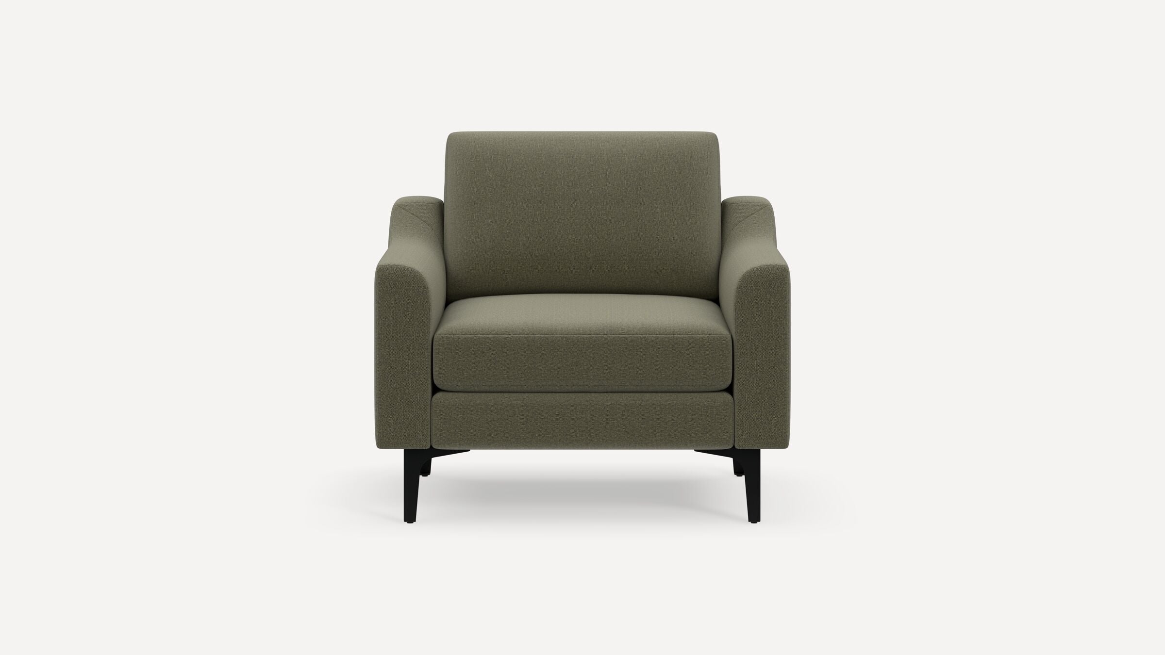 Nomad Armchair - Moss Green - Performance Flatweave / Black - Metal / Slope - Image 0