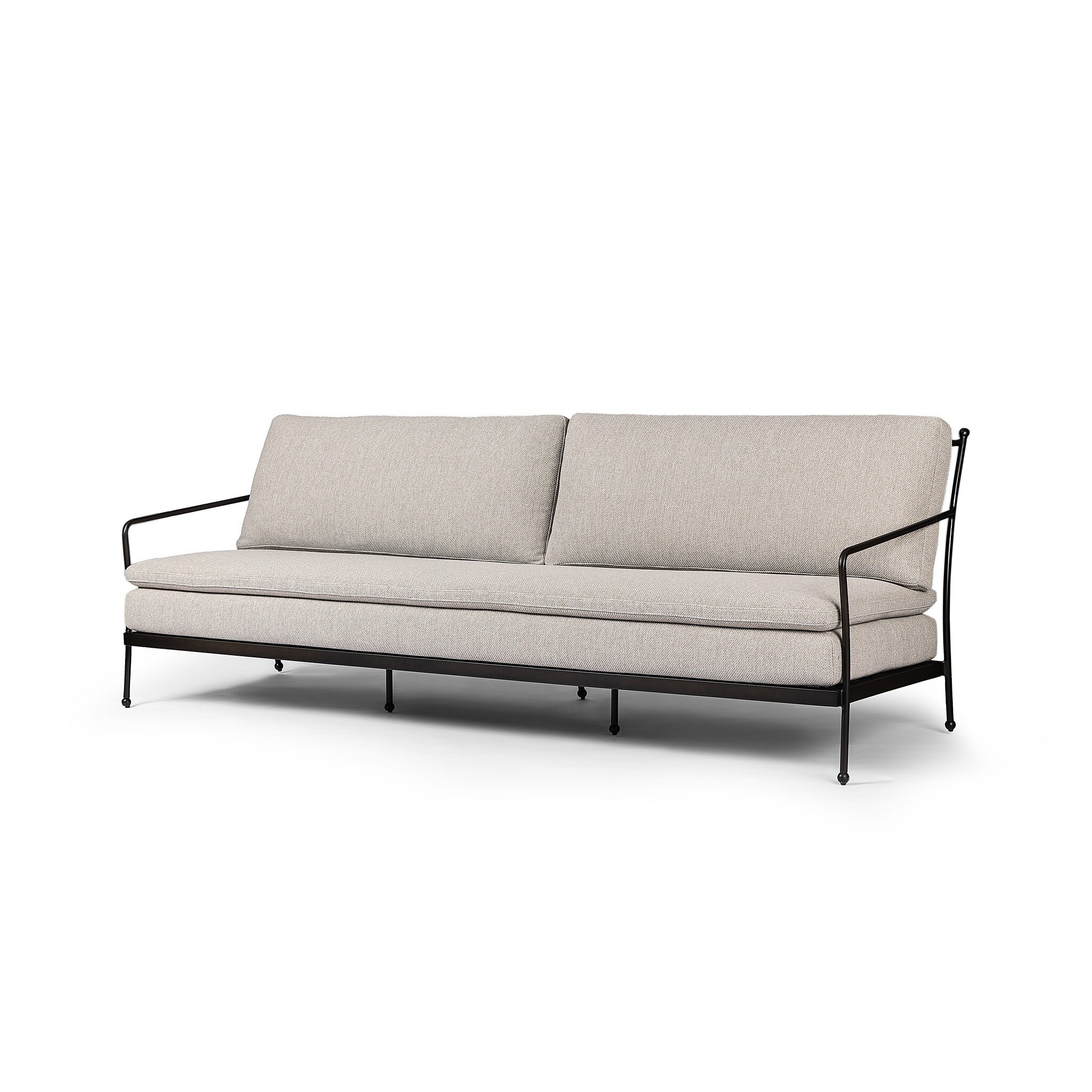 Tally Outdoor Sofa-96" - Ramiro Ecru - Image 1