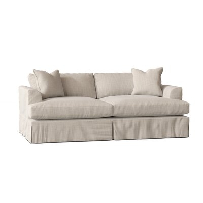 Lucia Recessed Arm Slipcovered Sofa with Reversible Cushions - Image 0