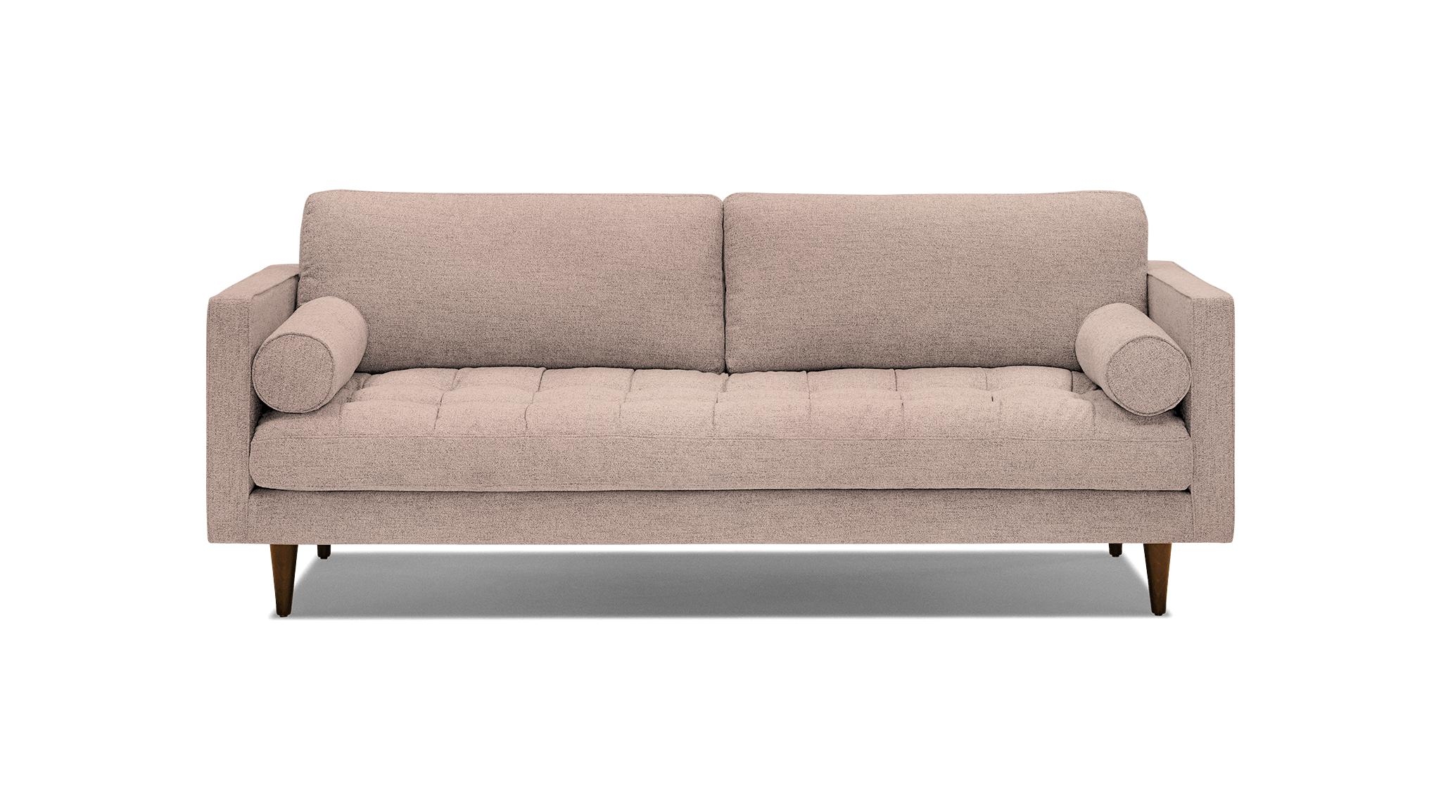 Pink Briar Mid Century Modern Sofa - Prime Blush - Mocha - Image 0