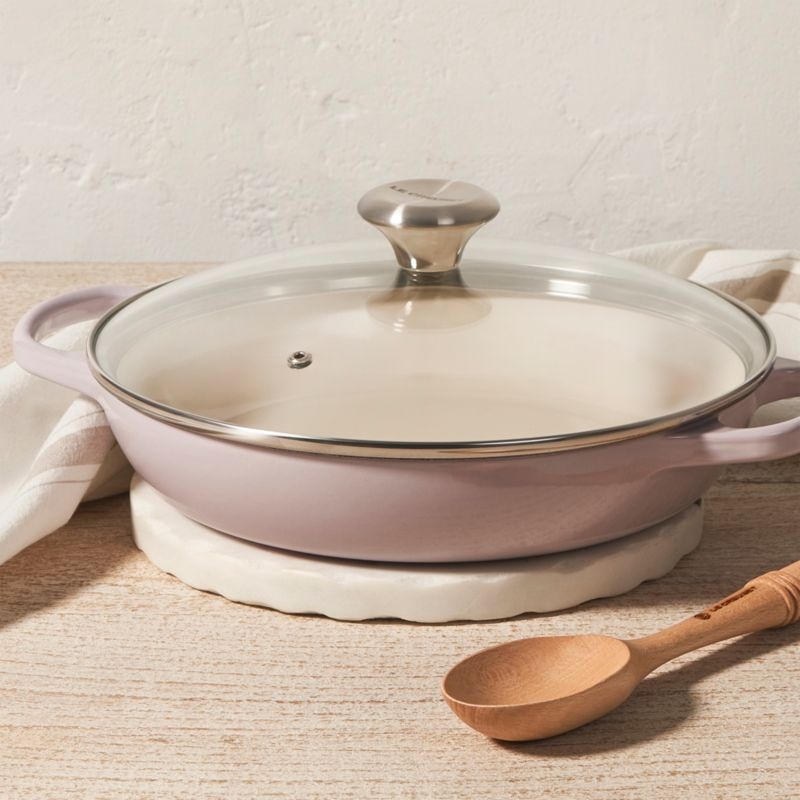 Le Creuset ® 2.25-Qt. Shallot Enameled Cast Iron Braiser with Glass Lid - Image 1