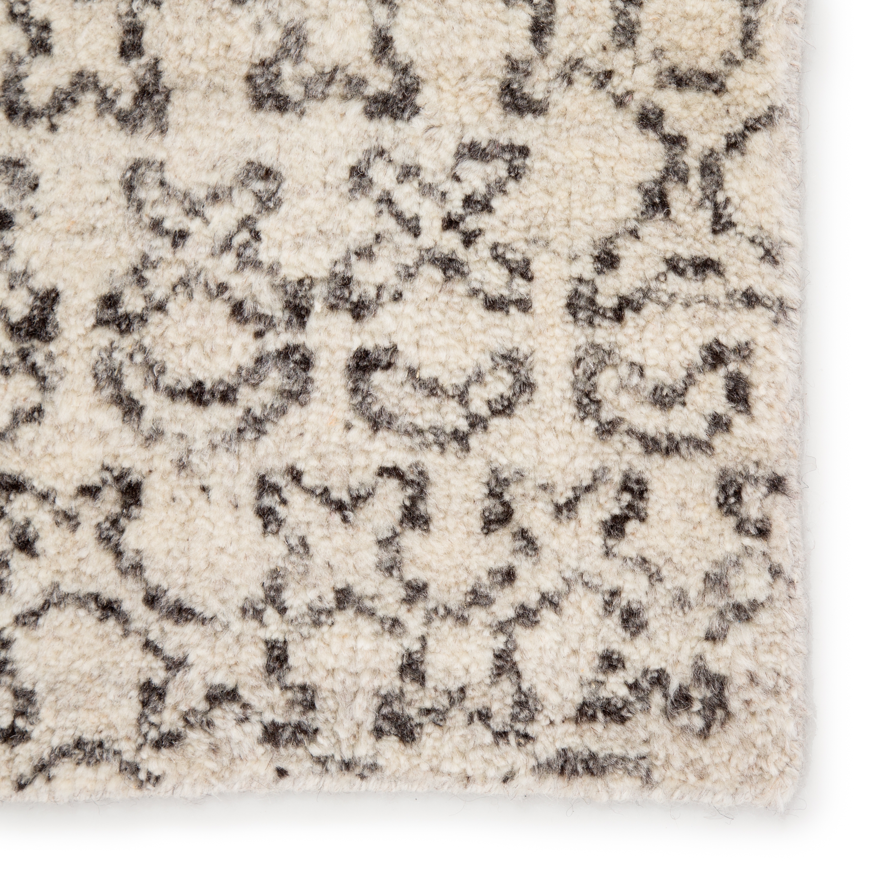 Pollack by Reverb Hand-knotted Trellis Ivory/ Black Area Rug (8'X10') - Image 3