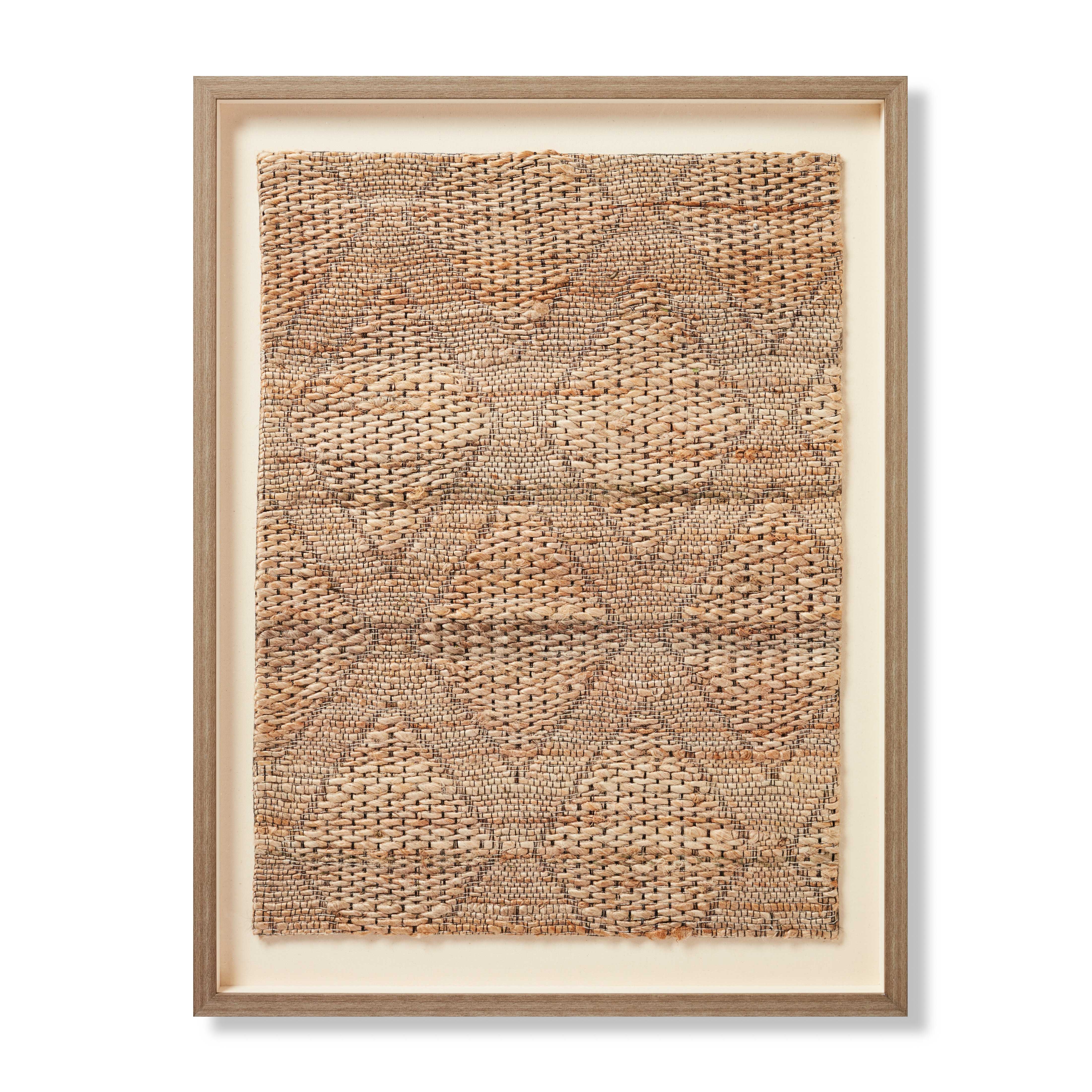 WOOD FRAME GRSSD BROWN 2'-6" x 3'-4" WALL ART - Image 0