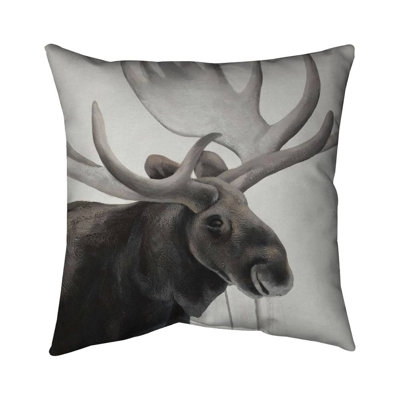 Rustic Moose Pillow Cover - Image 0