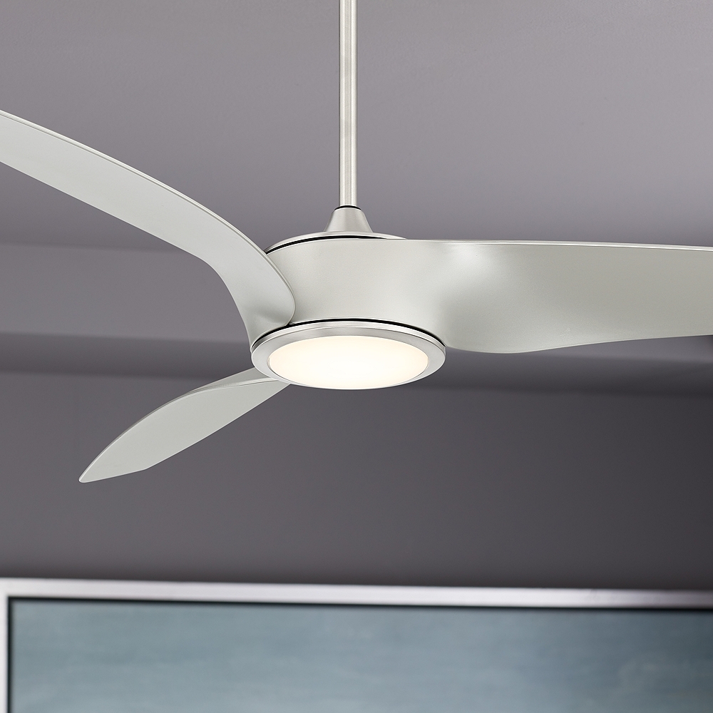 56" Casa Como Brushed Nickel LED Ceiling Fan - Style # 79D72 - Image 0