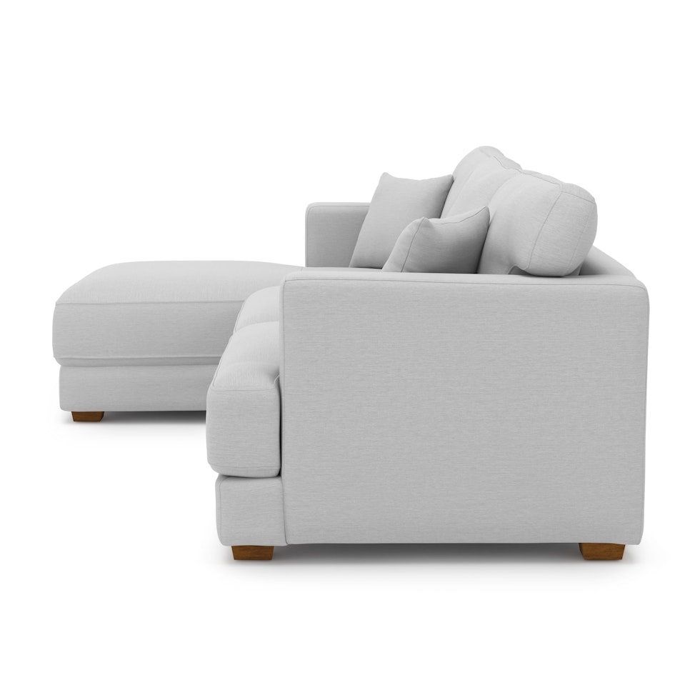 Dawn 100" Left Sectional - Silver Ivory - Image 2