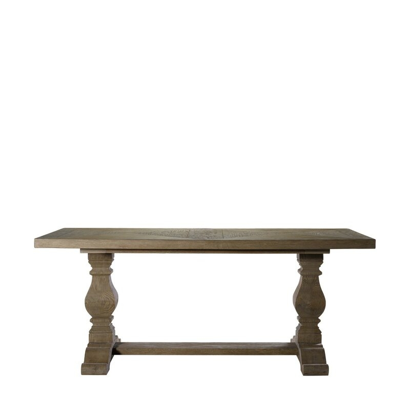 Curations Limited New Trestle Dining Table Finish: Natural - Image 0