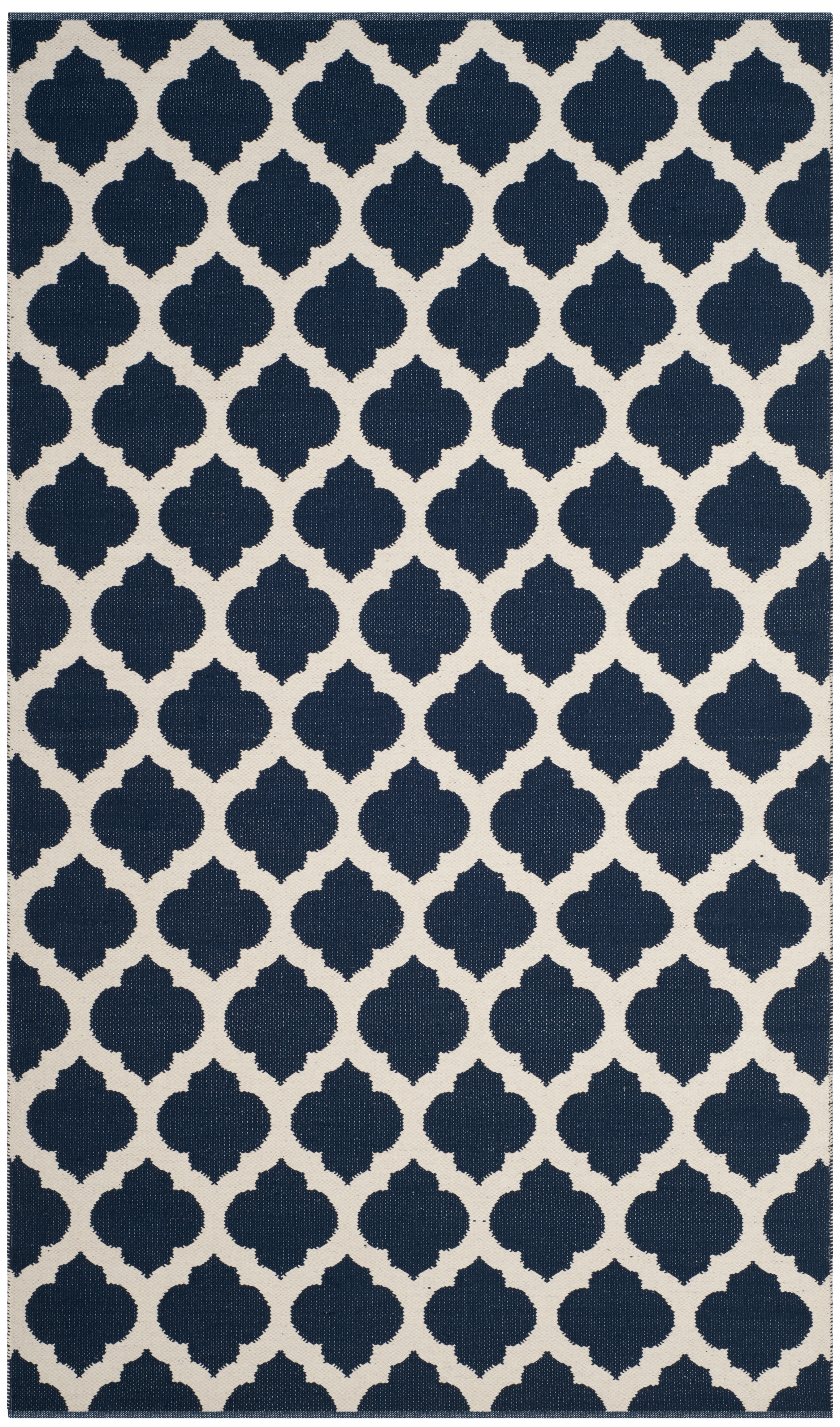Arlo Home Hand Woven Area Rug, MTK723H, Navy/Ivory,  4' X 6' - Image 0