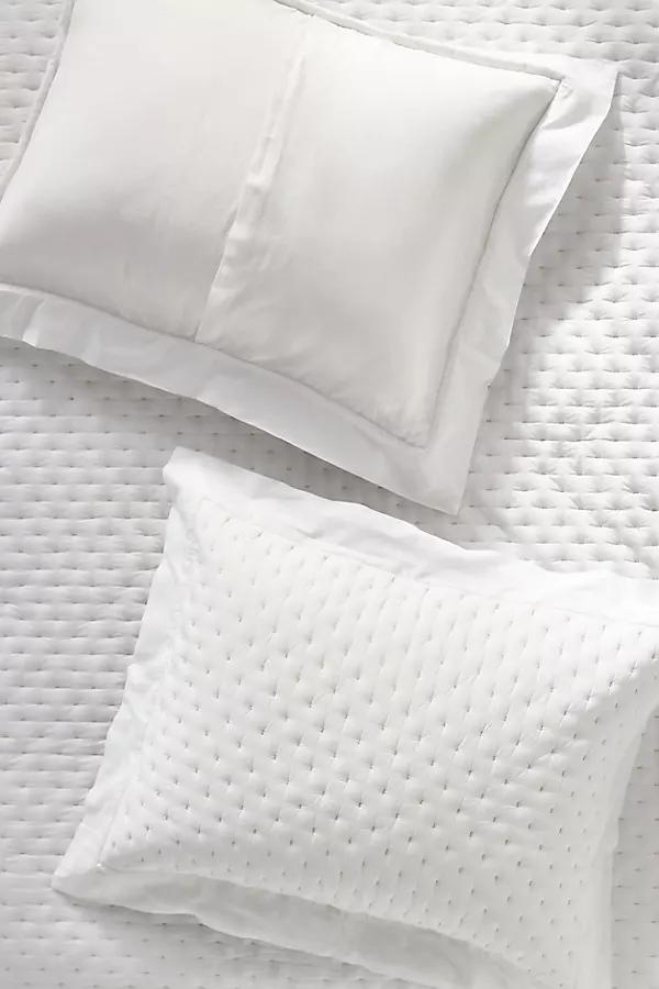 Zina Cotton Embroidered Woven Shams, Set of 2 - Image 0