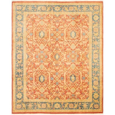 One-of-a-Kind Dereece Hand-Knotted New Age 8' x 9'9" Wool Area Rug in Copper/Teal/Ivory - Image 0