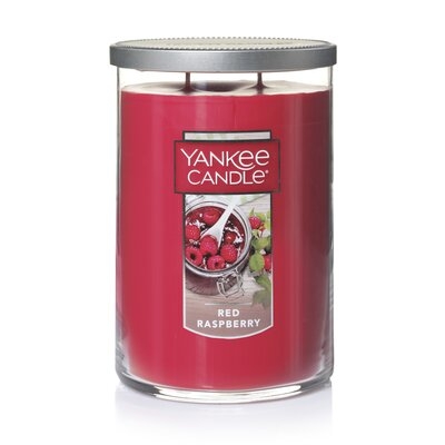 Red Raspberry Scented Jar Candle - Image 0