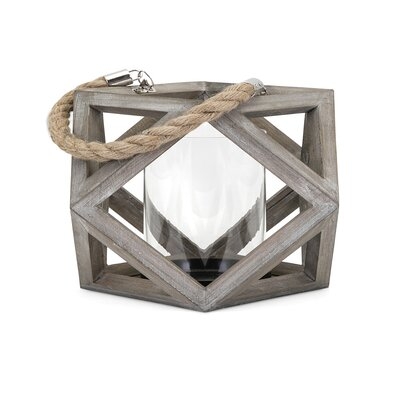Wood Tabletop Lantern - Image 0