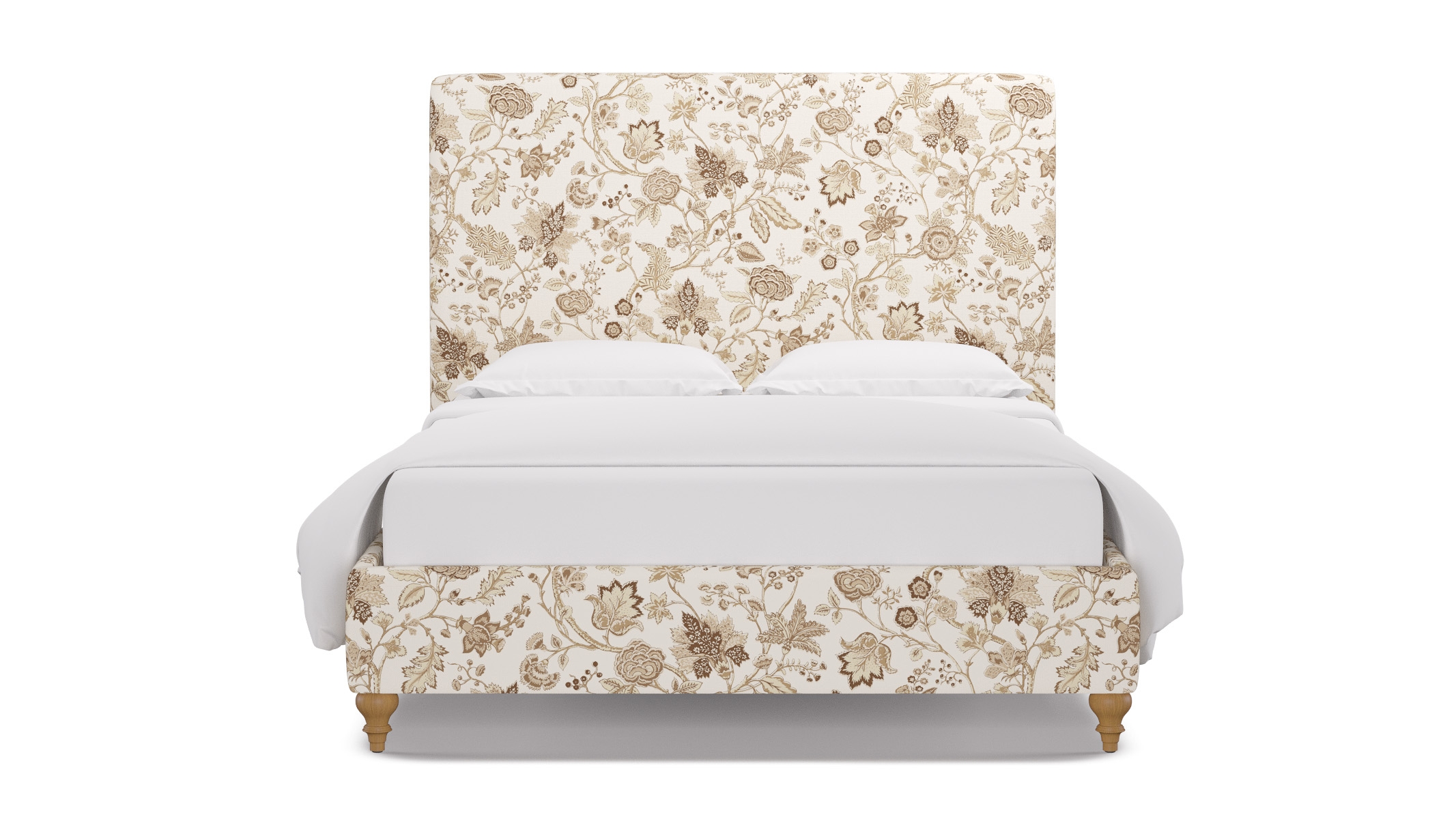 Classic Bed, Tawny La Vendee, Natural Traditional Turned Leg, Queen - Image 0