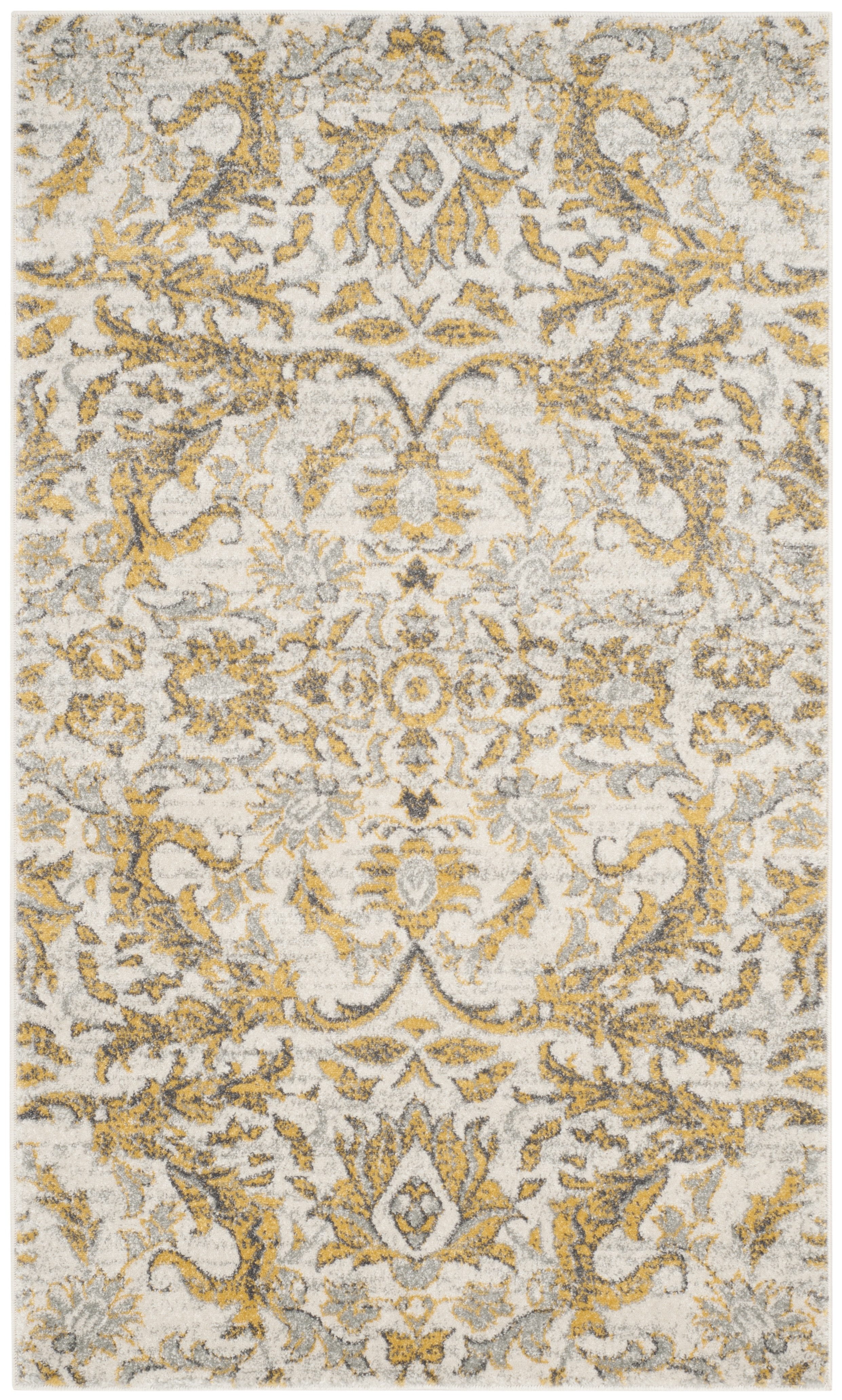 Arlo Home Woven Area Rug, EVK238S, Ivory/Gold,  3' X 5' - Image 0