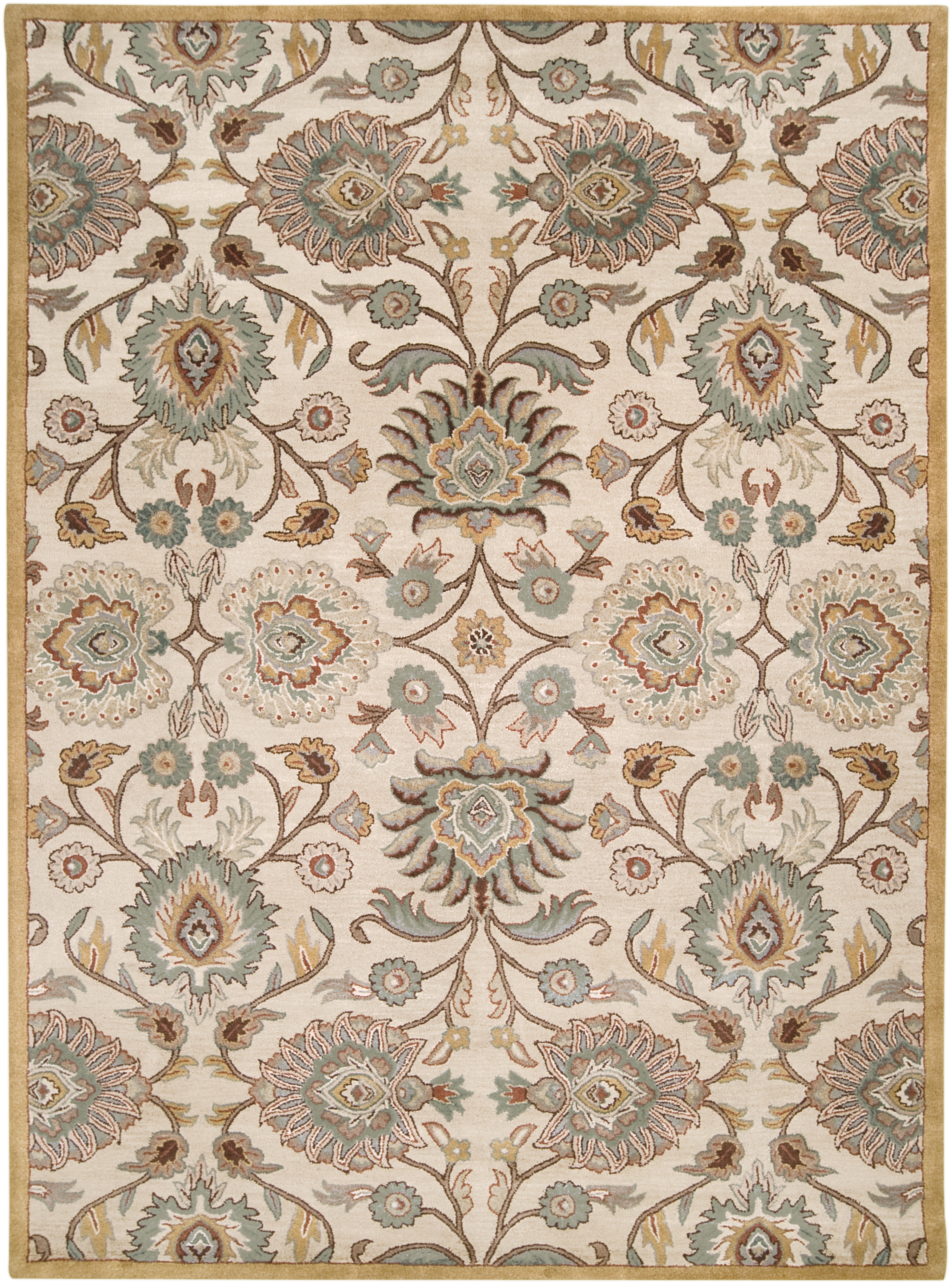 Caesar Beige Indoor 6' x 9' Handmade Rug - Image 0