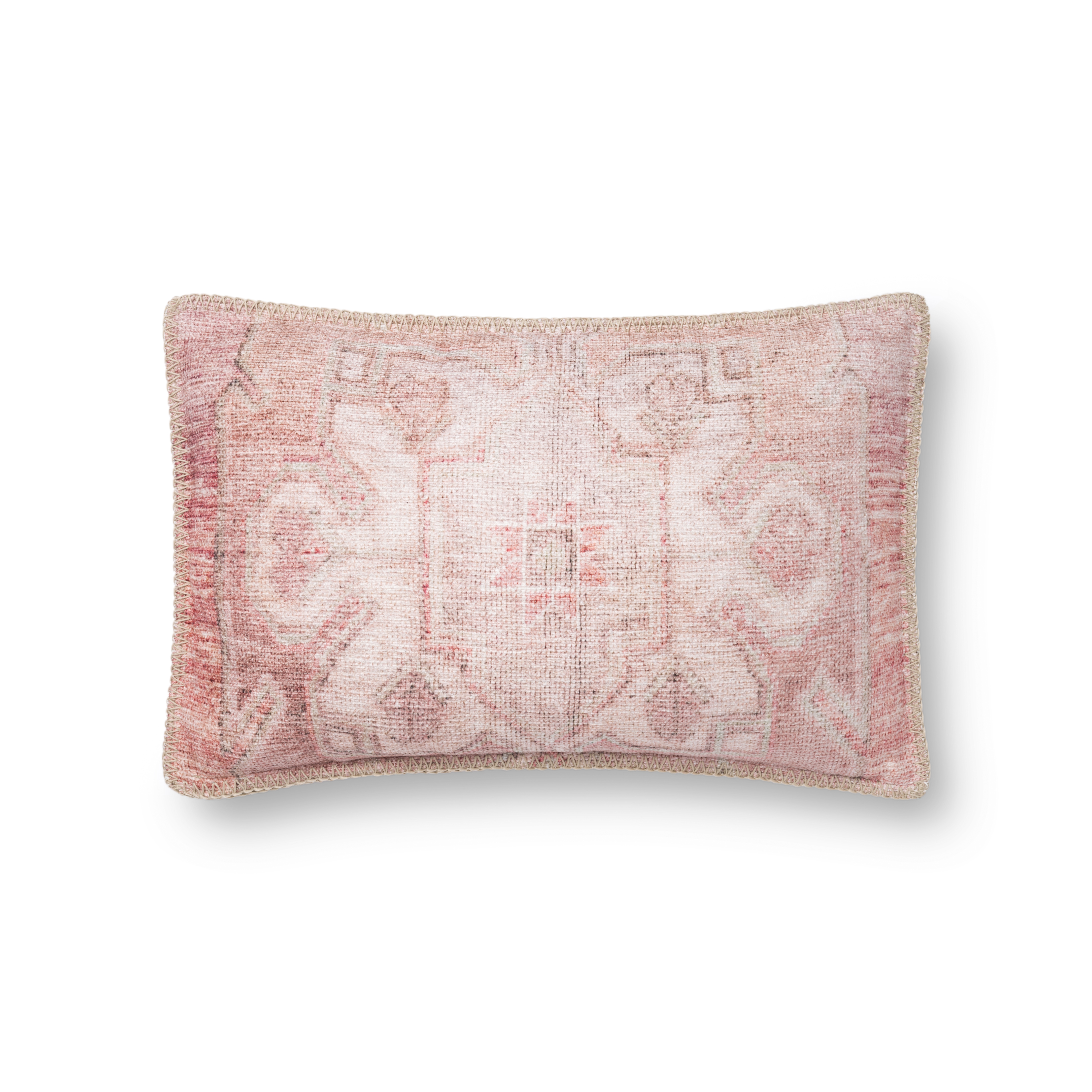 Loloi PILLOWS P0851 Pink 13" x 21" Cover Only - Image 0