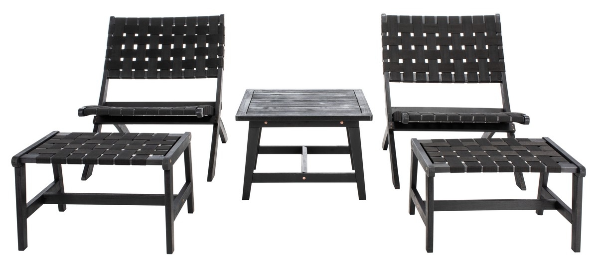 Darryl Living Set - Black/Black - Safavieh - Image 0