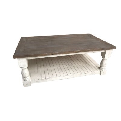 Mcgruder Solid Wood Coffee Table with Storage - Image 0