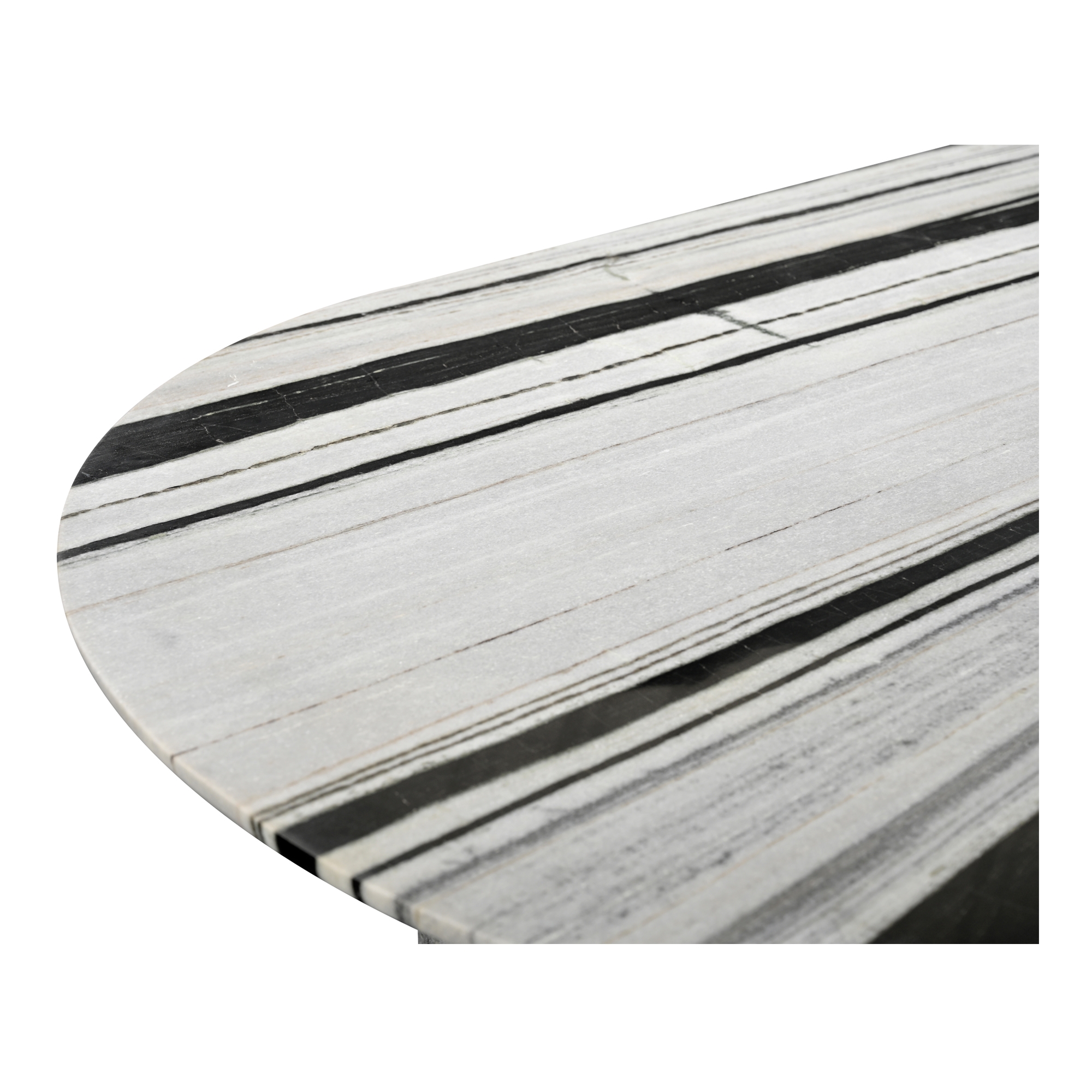Celia Oval Dining Table Panda Marble - Image 5