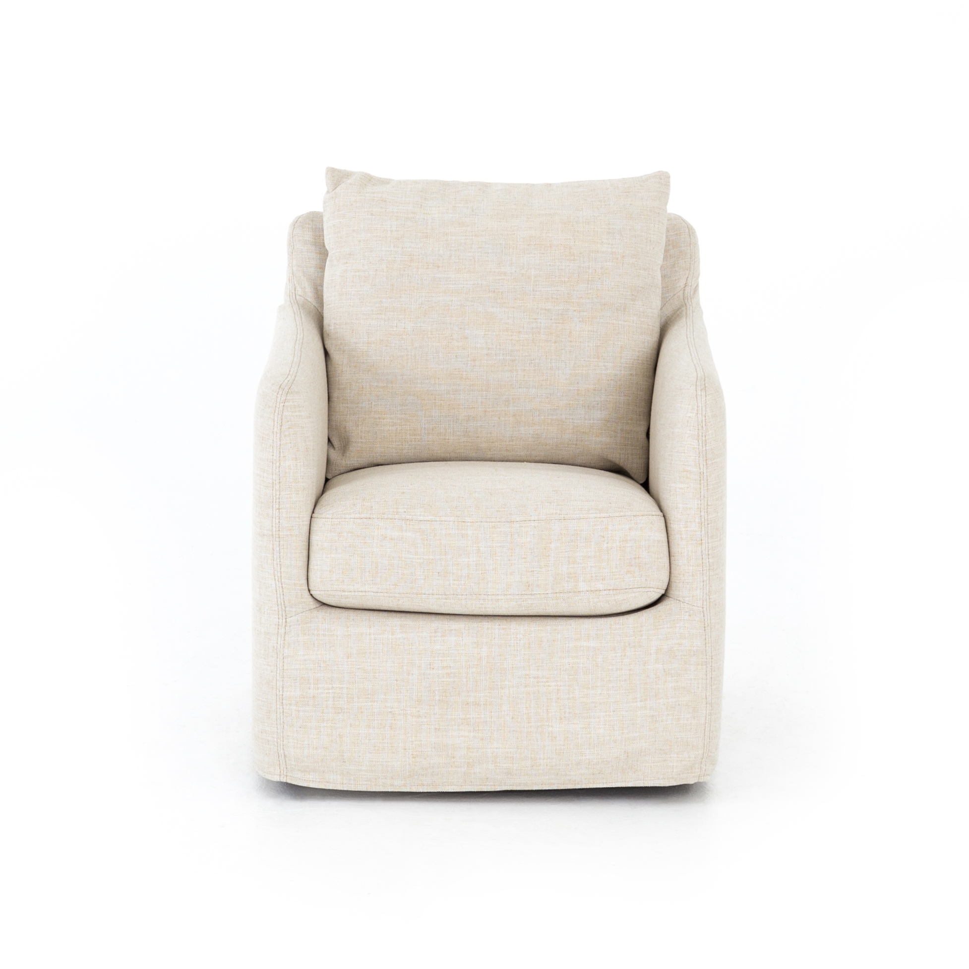 Banks Swivel Chair-Cambric Ivory - Image 4