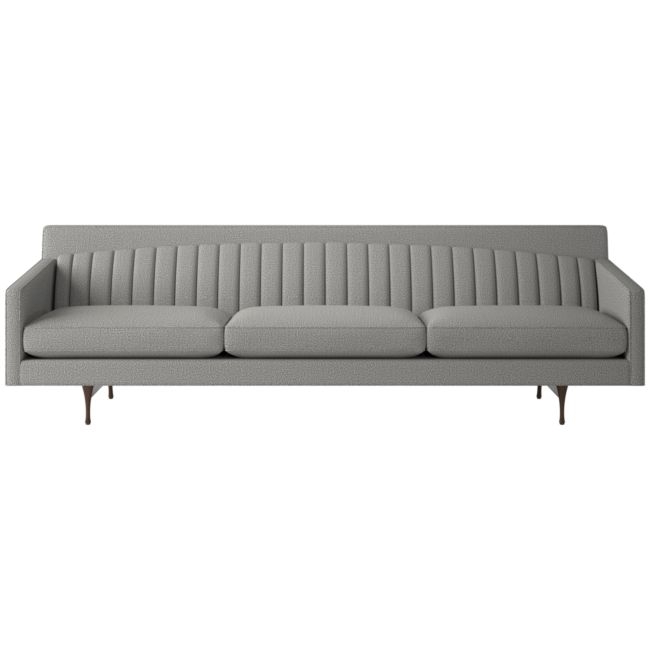 Symmetric Sofa 103" Hartman Charcoal - Image 0