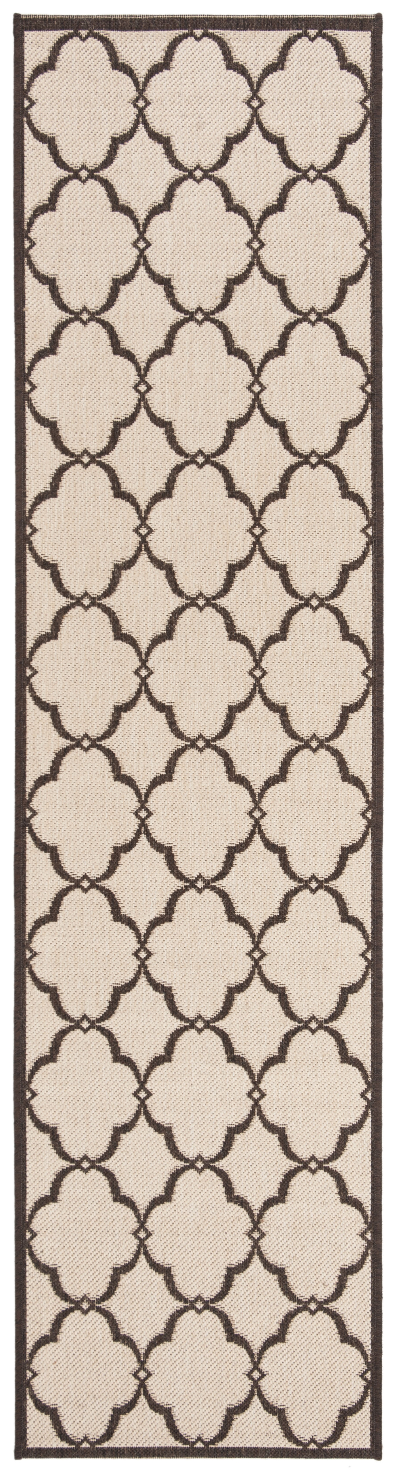 Arlo Home Indoor/Outdoor Woven Area Rug, LND125B, Natural/Brown,  2' X 8' - Image 0