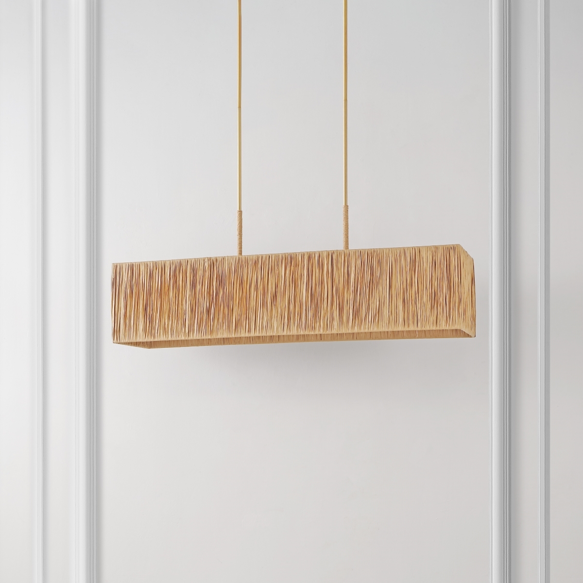 Amangiri 5 Lt 39.75" Pendant - Natural/Gold - Safavieh - Image 1