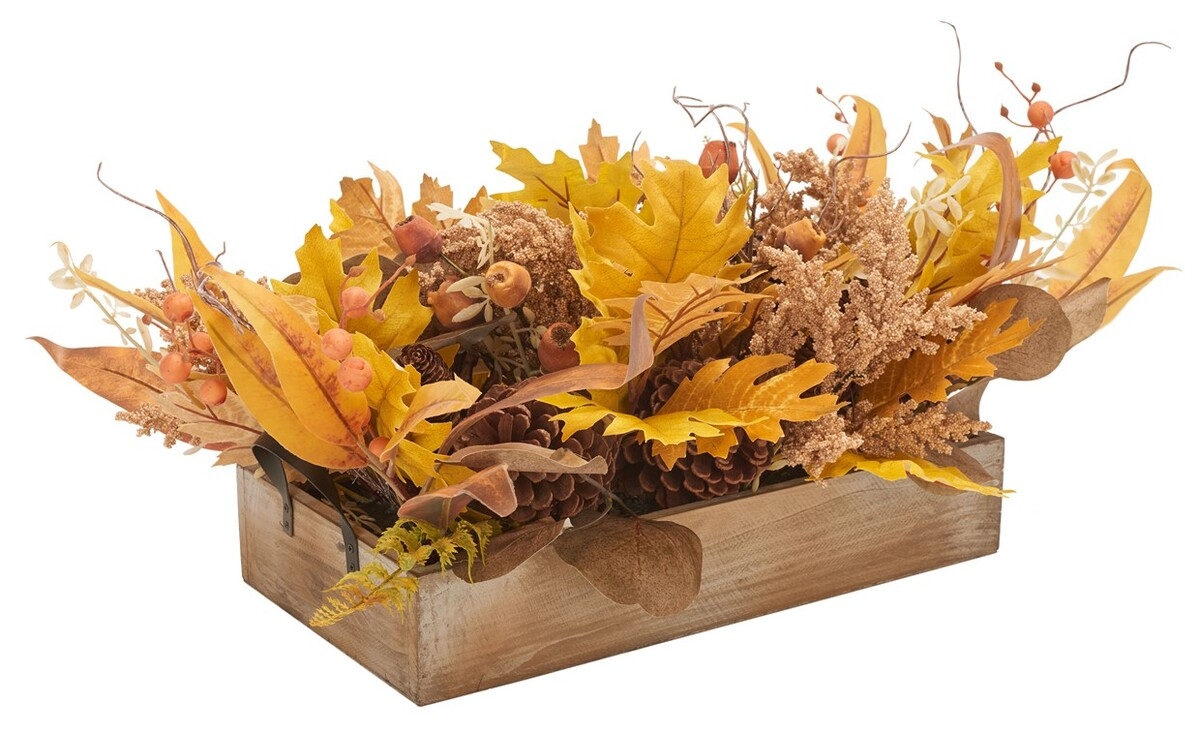 Safavieh Faux 31" Oak Leaf/Eclypts Potted - Image 3